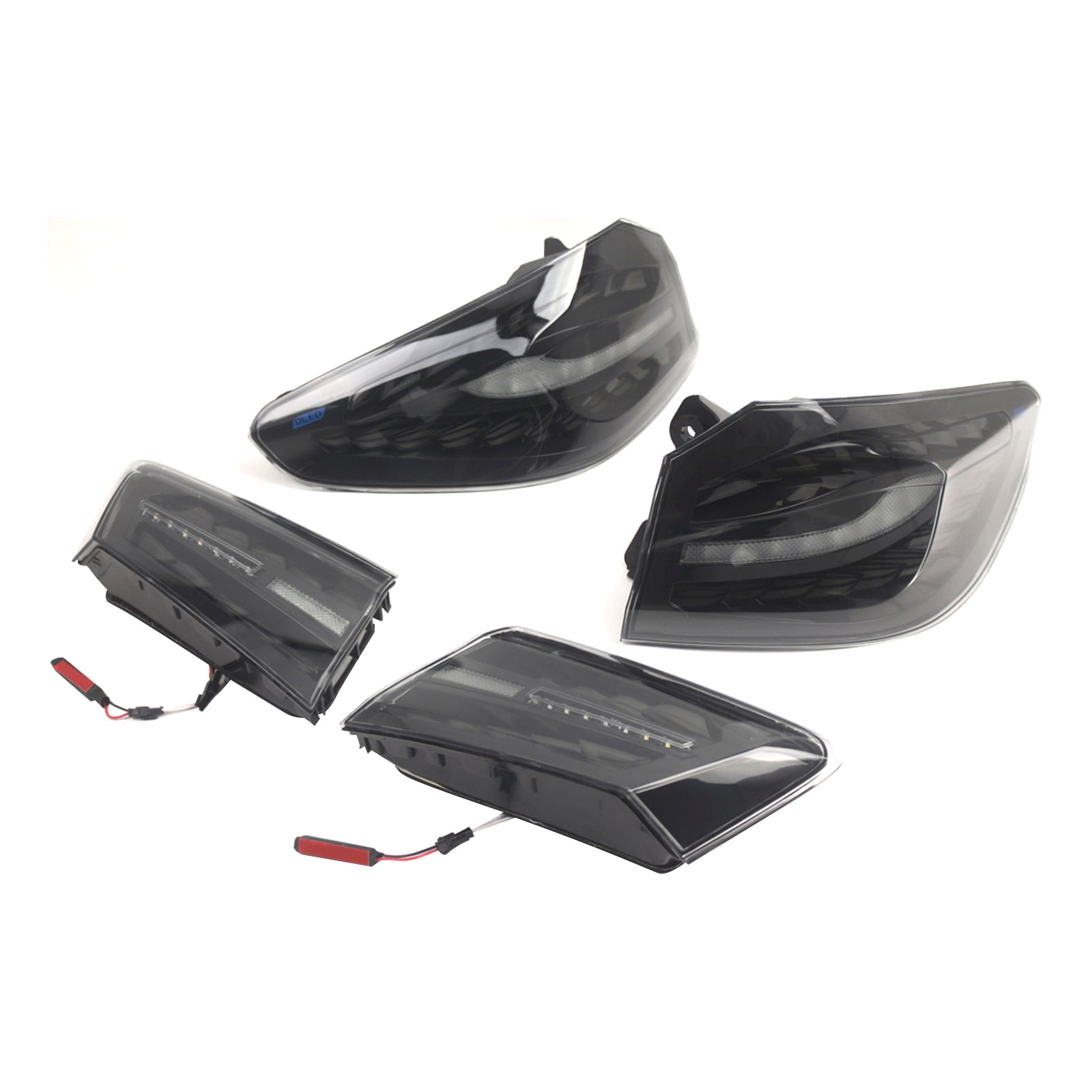 2018-2020 BMW 5 G30 G38 L&R Smoked LED Tail Lights Rear Lamp Assembly 63217376469 63217376470