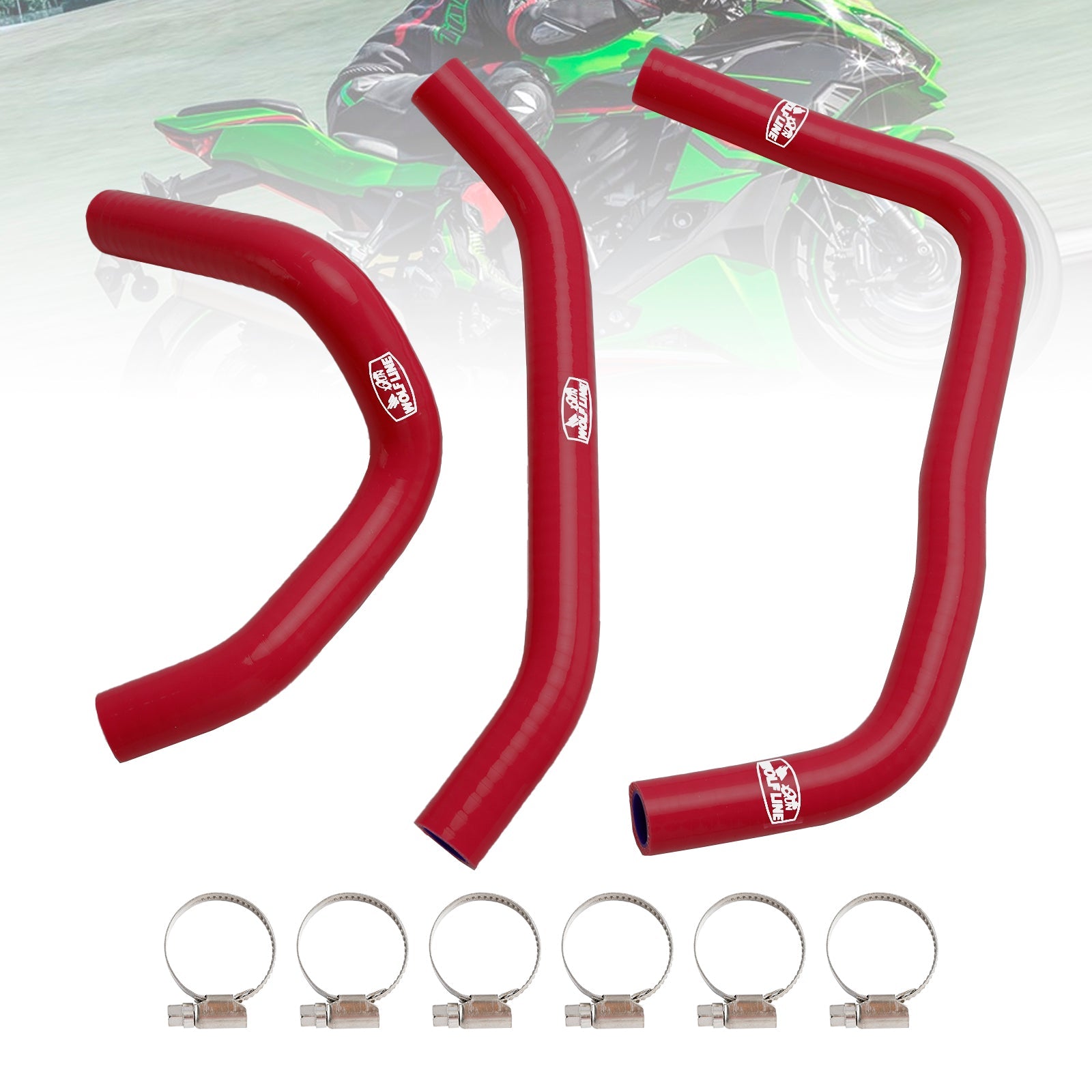 Silicone Radiator coolant Hose kit For Kawasaki ZX4R ZX-4RR 2023-2024