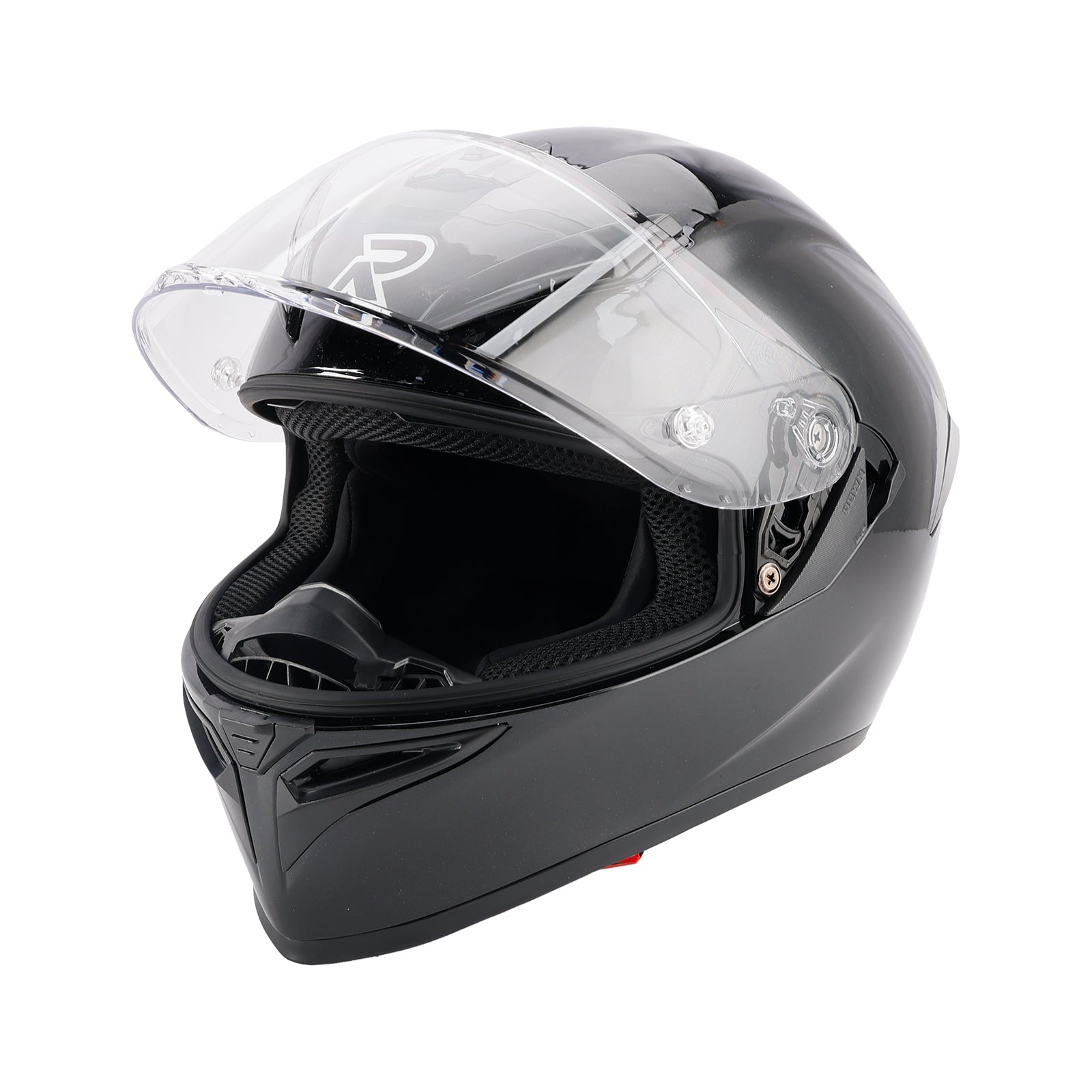 DOT Motorcycle Helmet Adult Street Full Face Gloss Black
