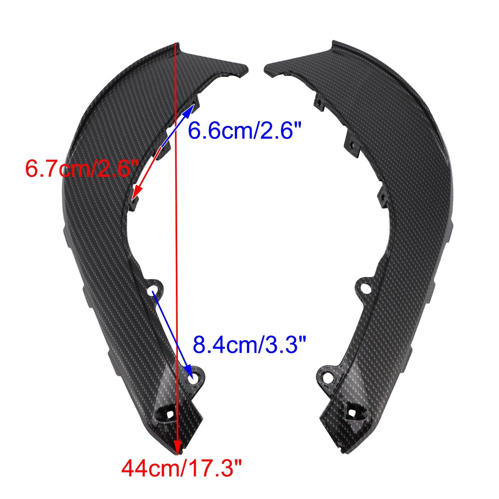 2021-2024 Aprilia RSV4 Upper Fairing Infills Side Panels Cowling Frame