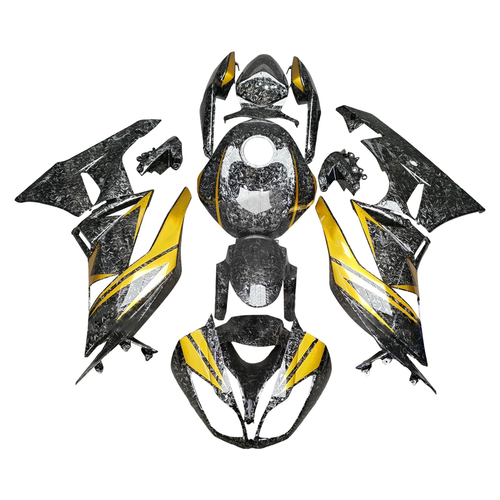 Injection Fairing Kit Bodywork Plastic ABS fit For Kawasaki ZX6R 636 2009-2012