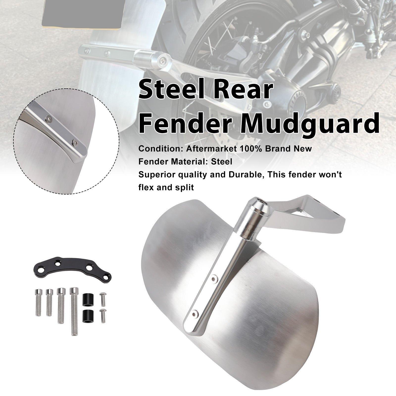 Steel Rear Fender Mudguard Fit For BMW R12 R12S R nineT Scrambler Pure