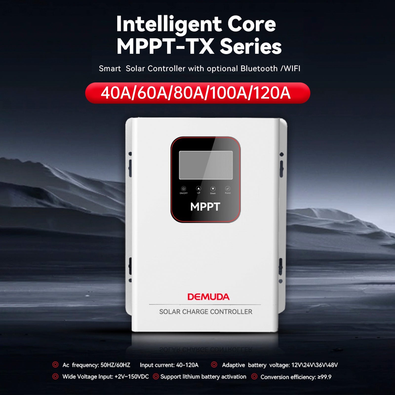 40A-120A MPPT Solar Controller 12V-48V Photovoltaic Home Energy Storage Control