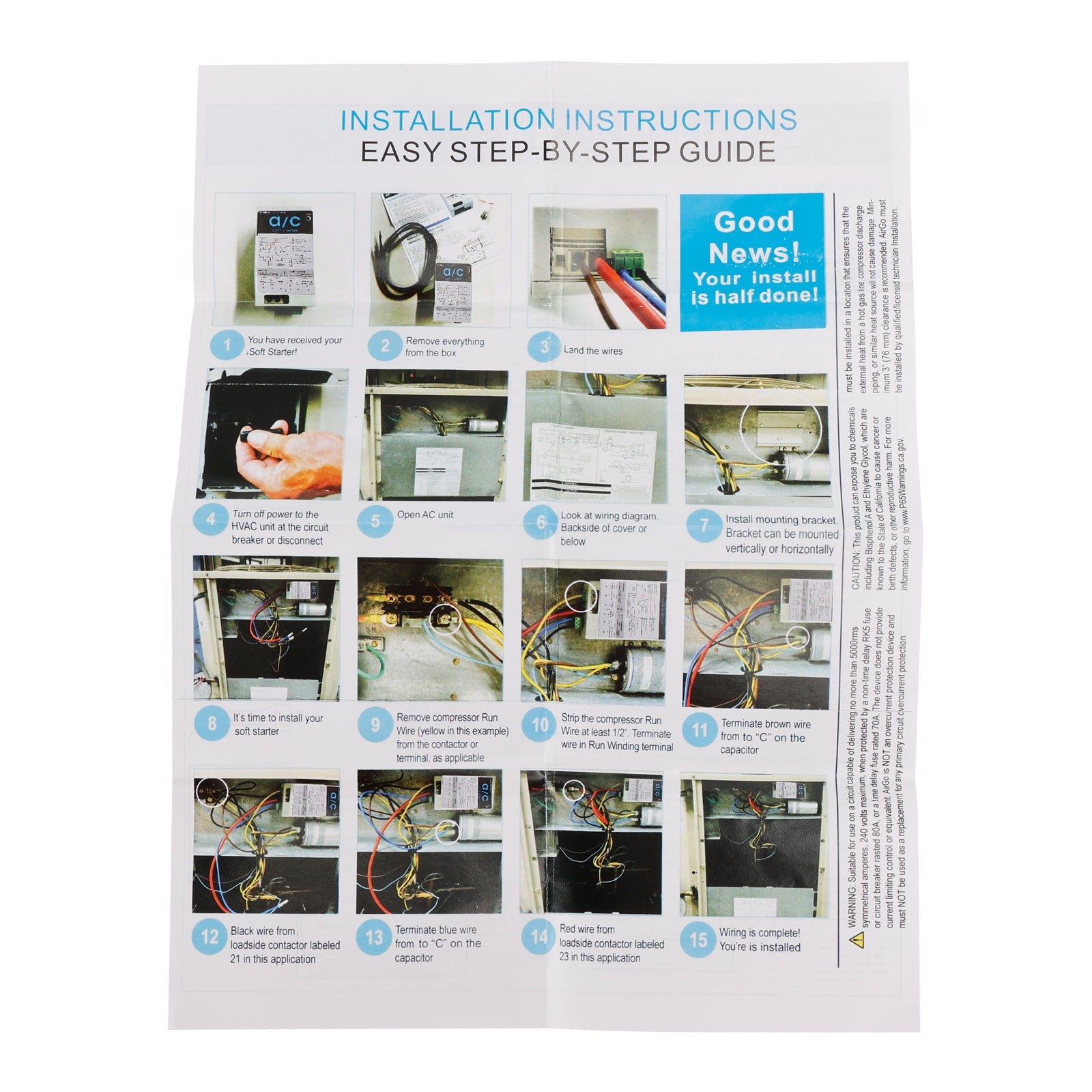 AC Soft Starter Reverse Motor Protection (16-32A + Install Kit)