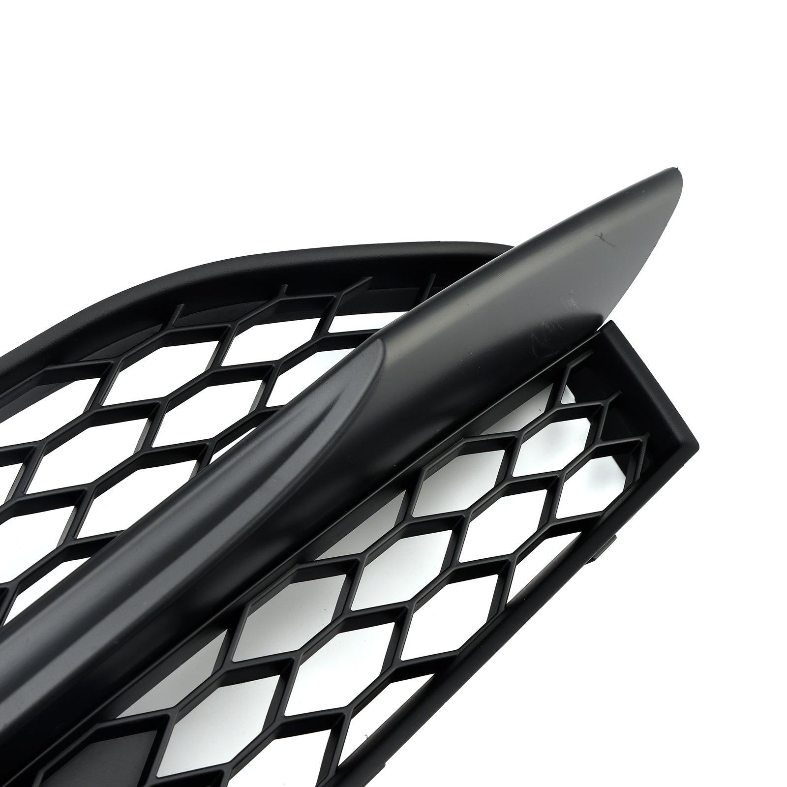 2012-2015 Audi A7 S-Line S7 Black Front Bumper Fog Light Grille Cover Bezel