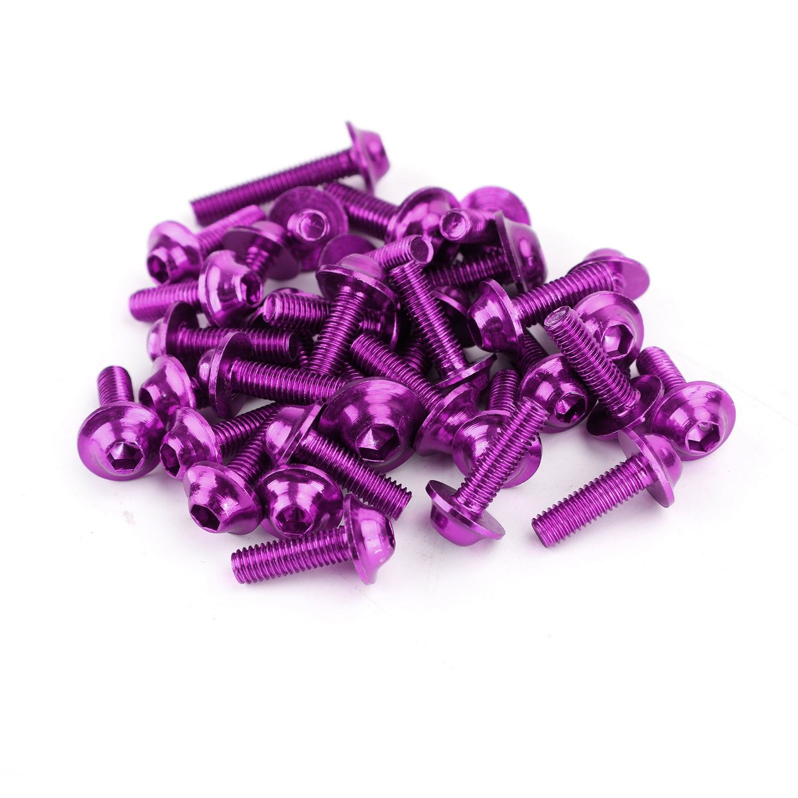 158x Fastener Clip Screw Bolt Kit Motorcycle Sportbike Windscreen Fairing Purple