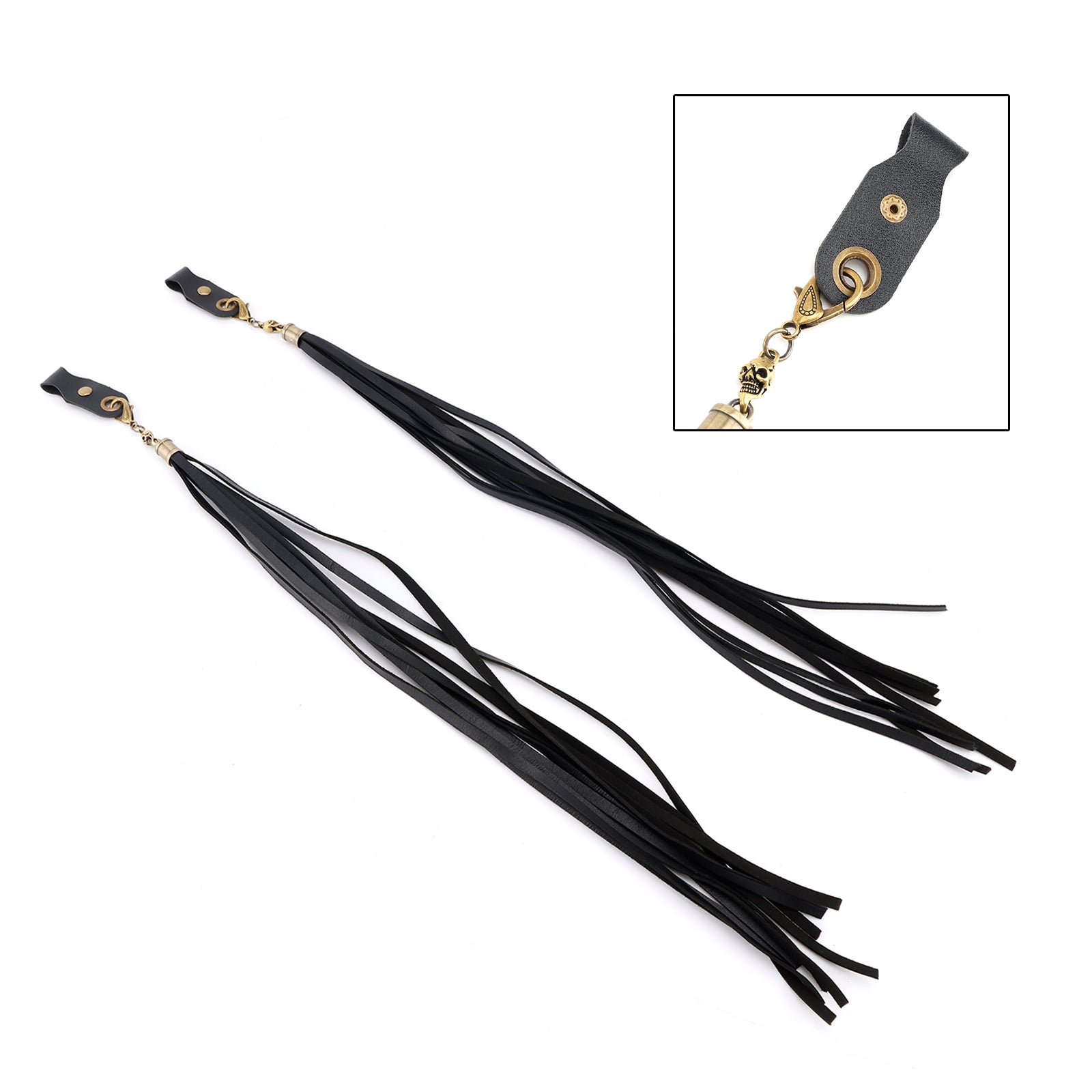 Handlebar Tassel Brake Lever Grip Decoration Black For Dyna Road Glide Road King