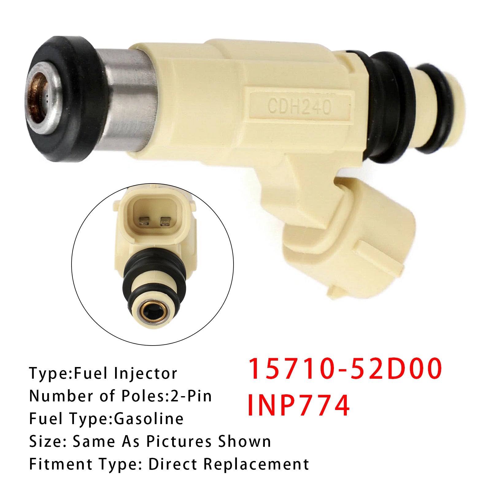 1Pcs Fuel Injector For Suzuki Grand Vitara XL-7 2.7L 01-06 15710-52D00 INP774