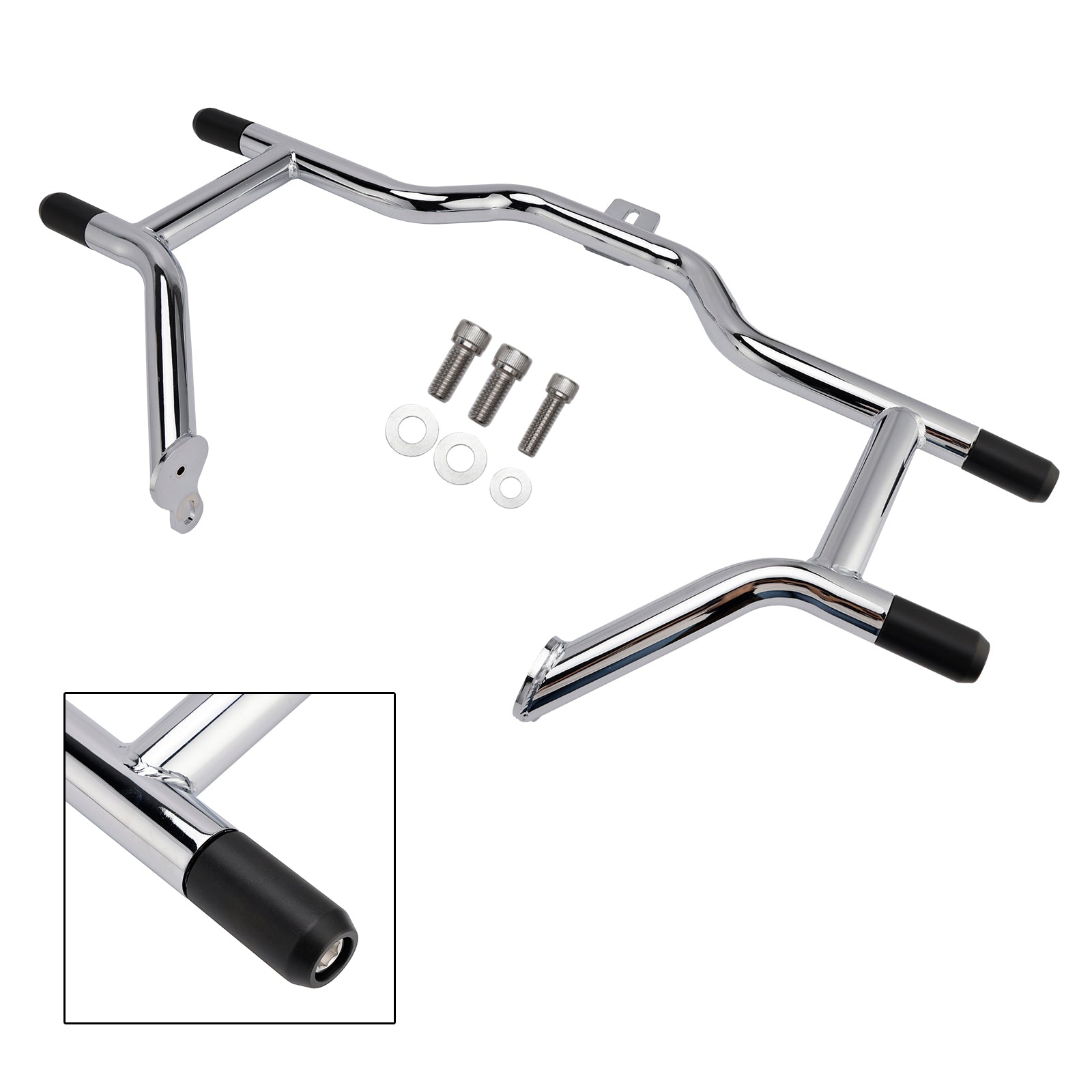 Bumper Engine Guard Fairing Mount Crash Bar Kit Fits For Cvo Road King Black