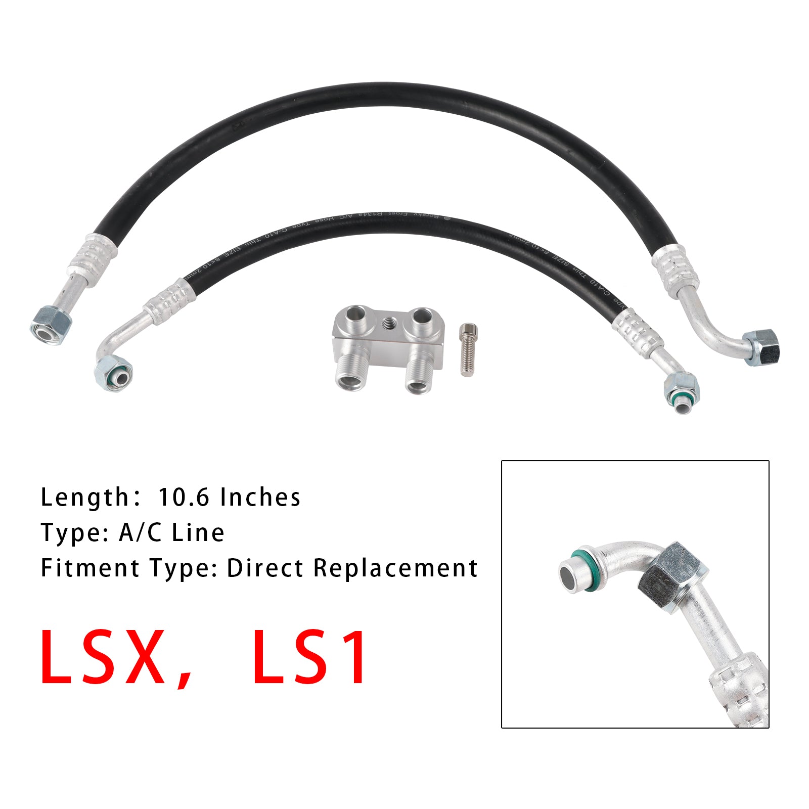 LSX LS1 Conversion Engine Motor Swap A/C Line Kit For Camaro Firebird 1982-1992