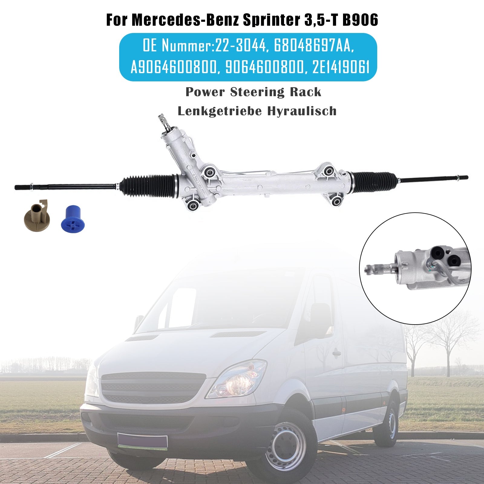Mercedes-Benz Sprinter 3,5-T B906 Power Steering Rack Pinions 68048697AA