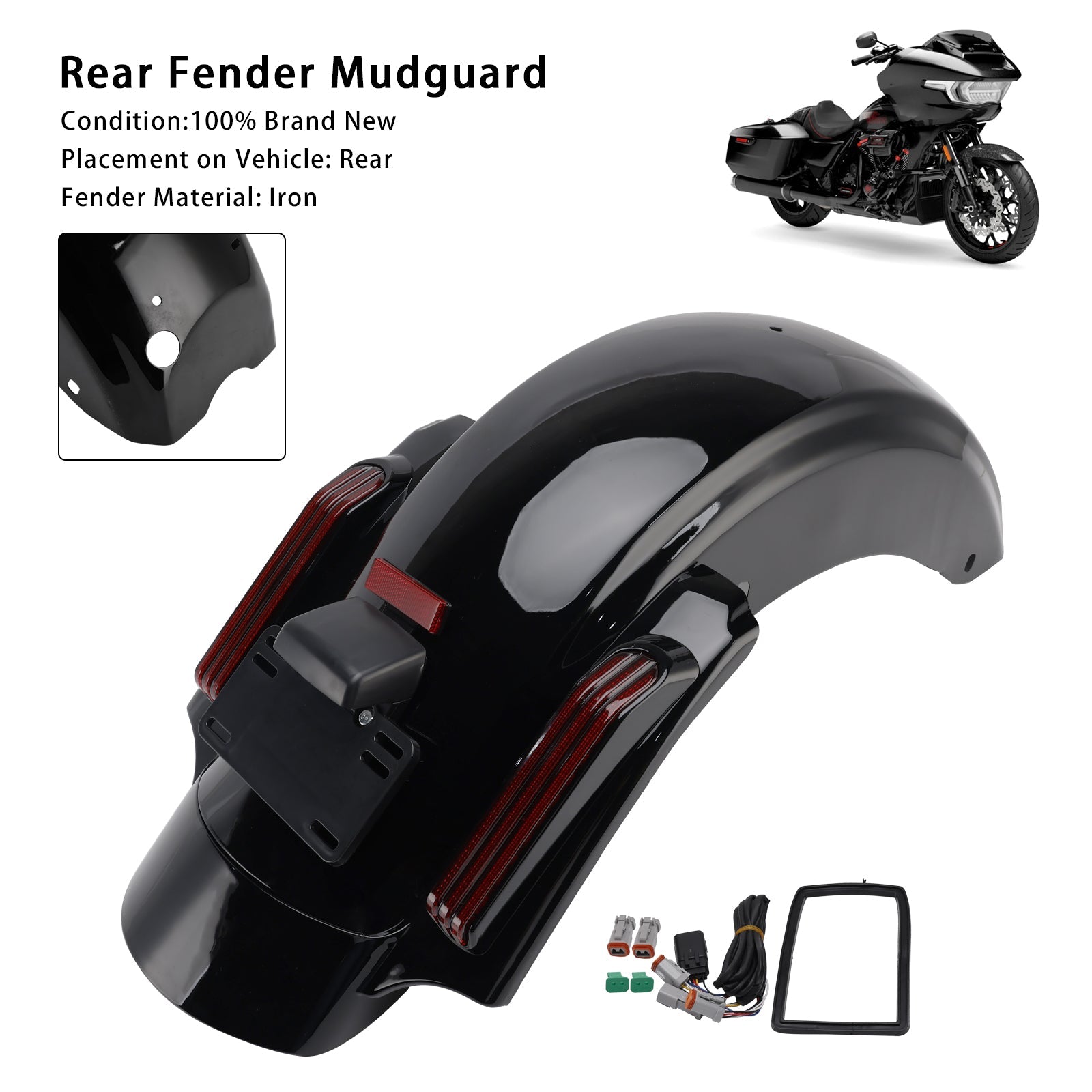 2023-2025 Harley Touring CVO Road Glide FLTRXSE FLTRXSTSE Rear Fender System