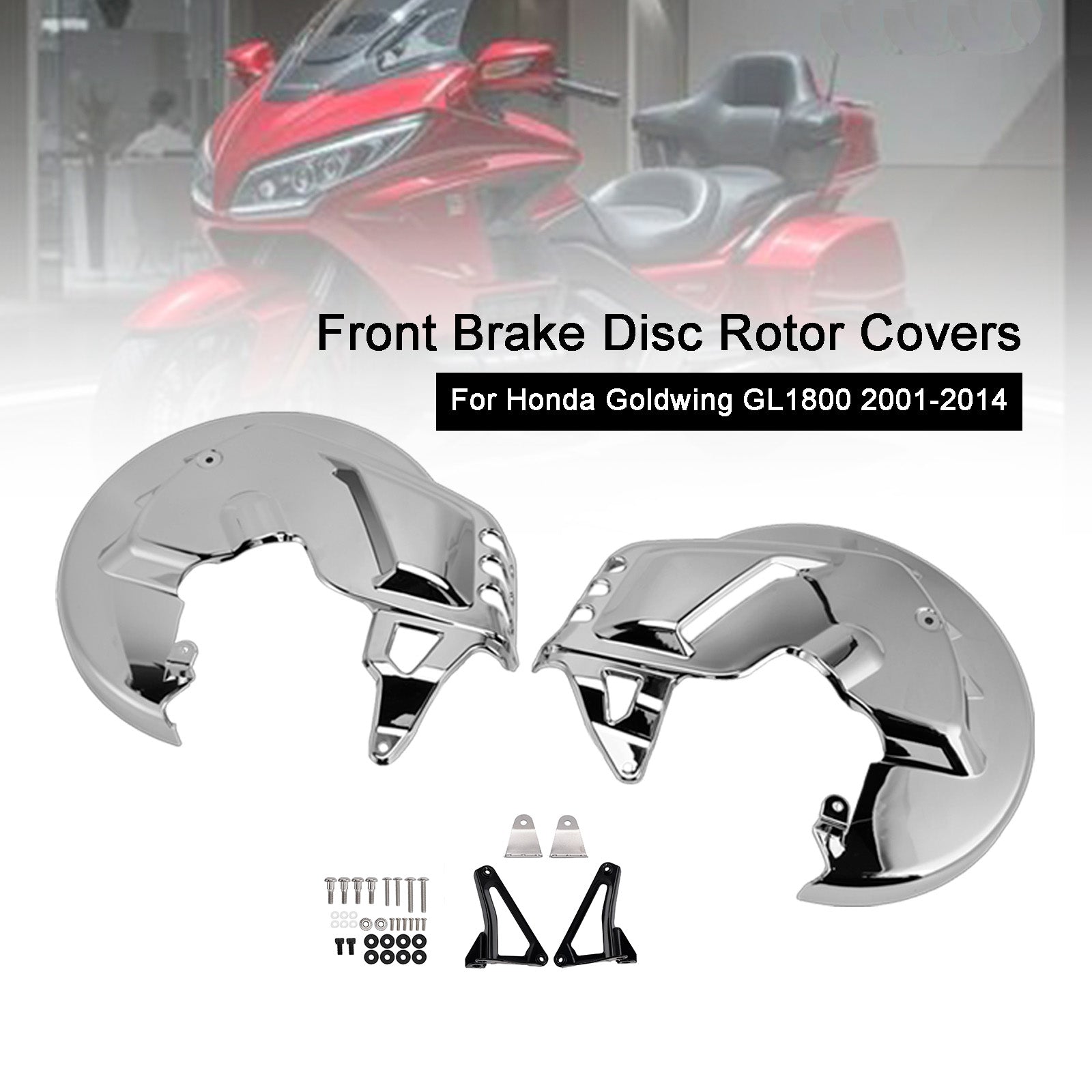 2001-2014 For Honda Goldwing GL1800 Front Brake Disc Rotor Covers