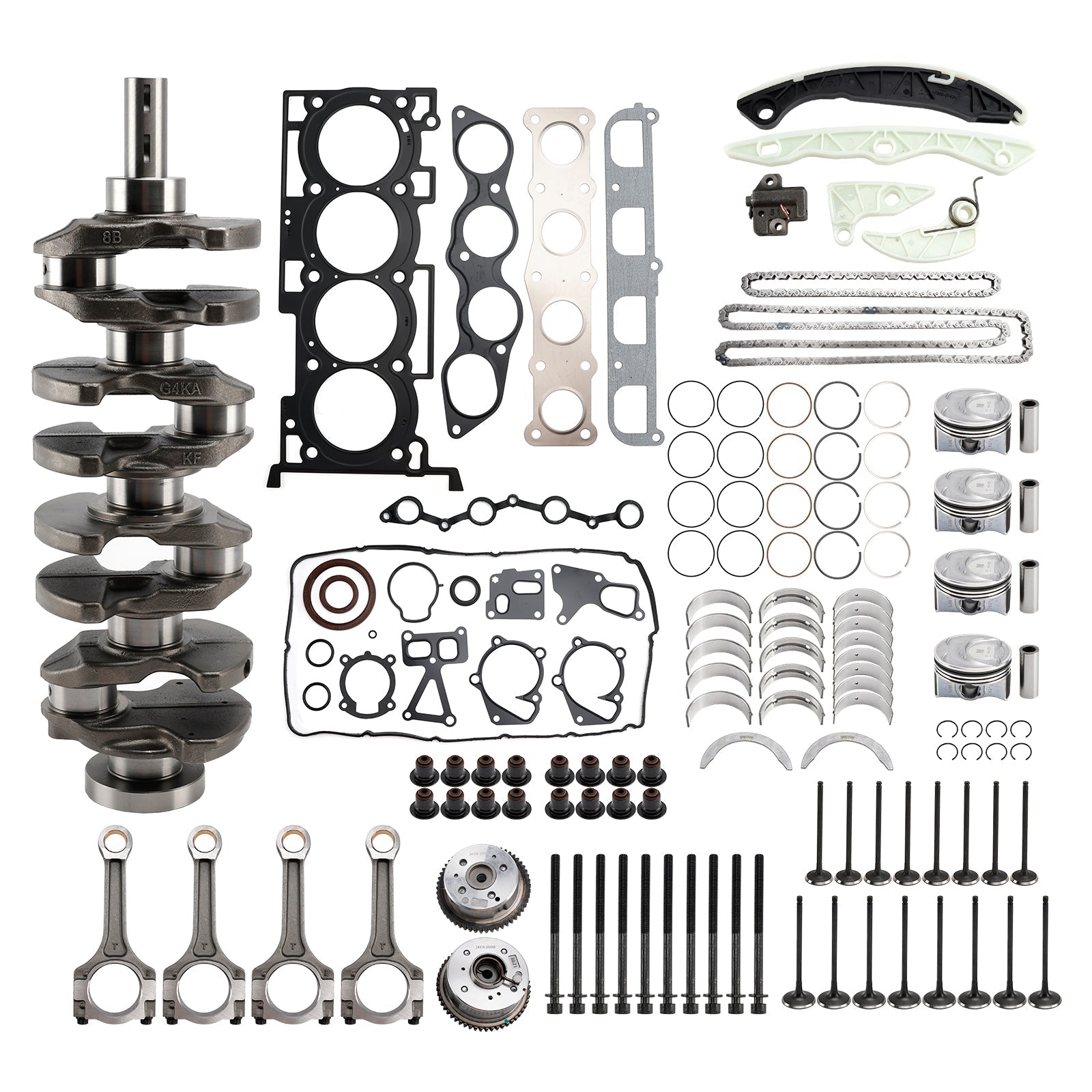 2011-2016 Hyundai Sonata G4KF 2.0T Engine Rebuild Kit Crankshaft Con Rods Timing 231112G430 234102G400