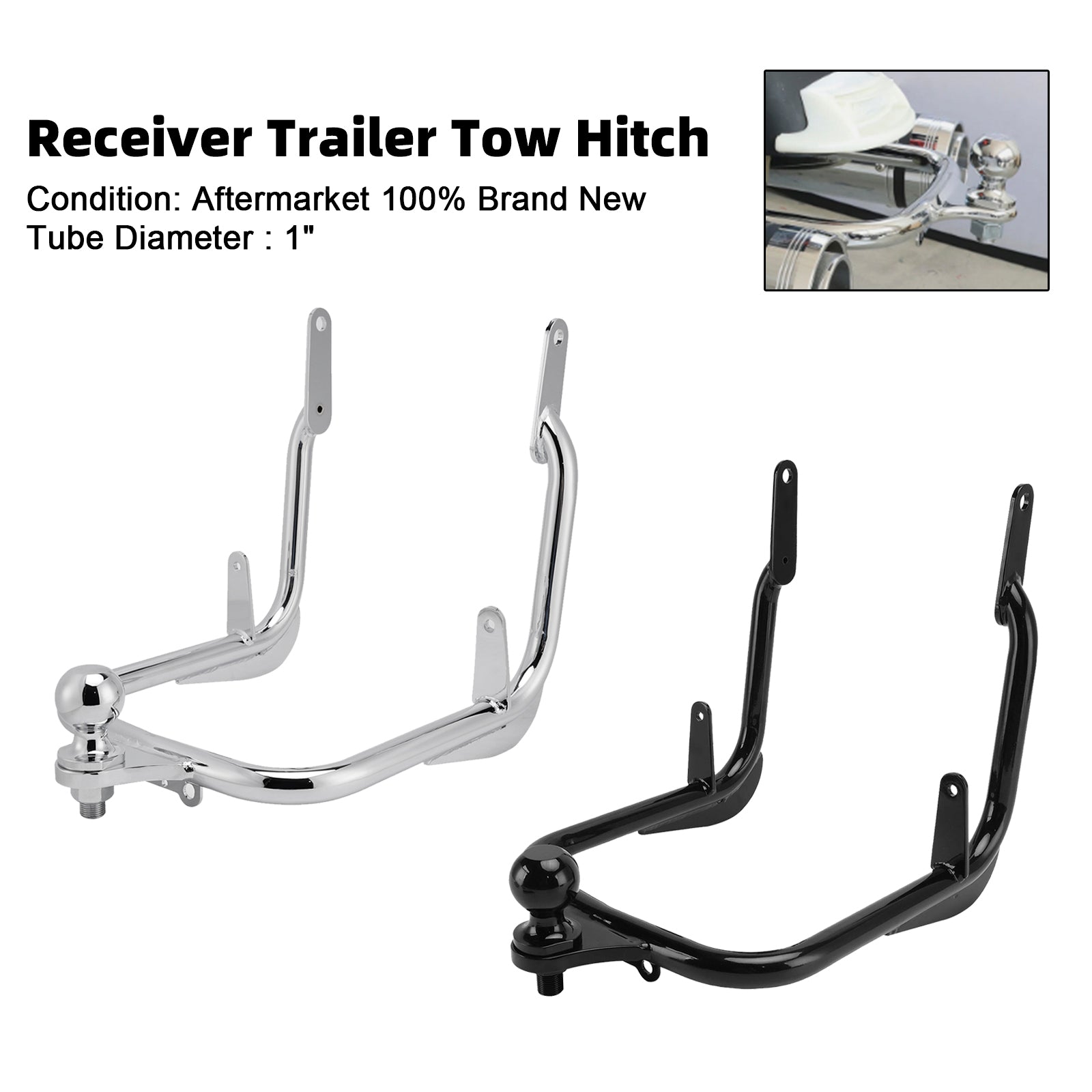 2009-2023 Harley Road King /FLHR Receiver Trailer Tow Hitch