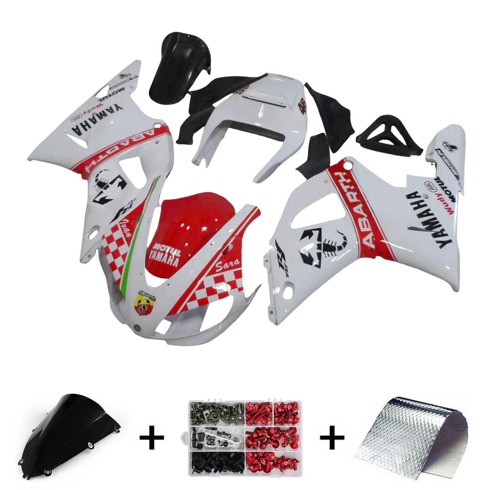 Yamaha YZF-R1 1998-1999 Fairing Kit Bodywork Plastic ABS