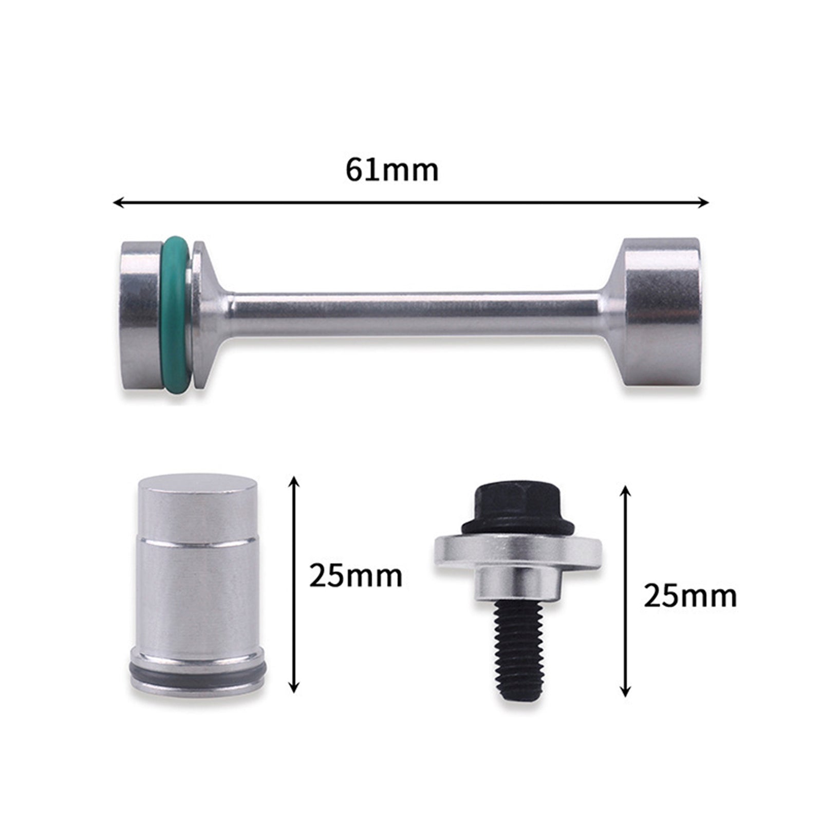 Oil Diverter Barbell & Oil Valve Plug & Oil Pickup Tube Hold Down Kit for GM LS