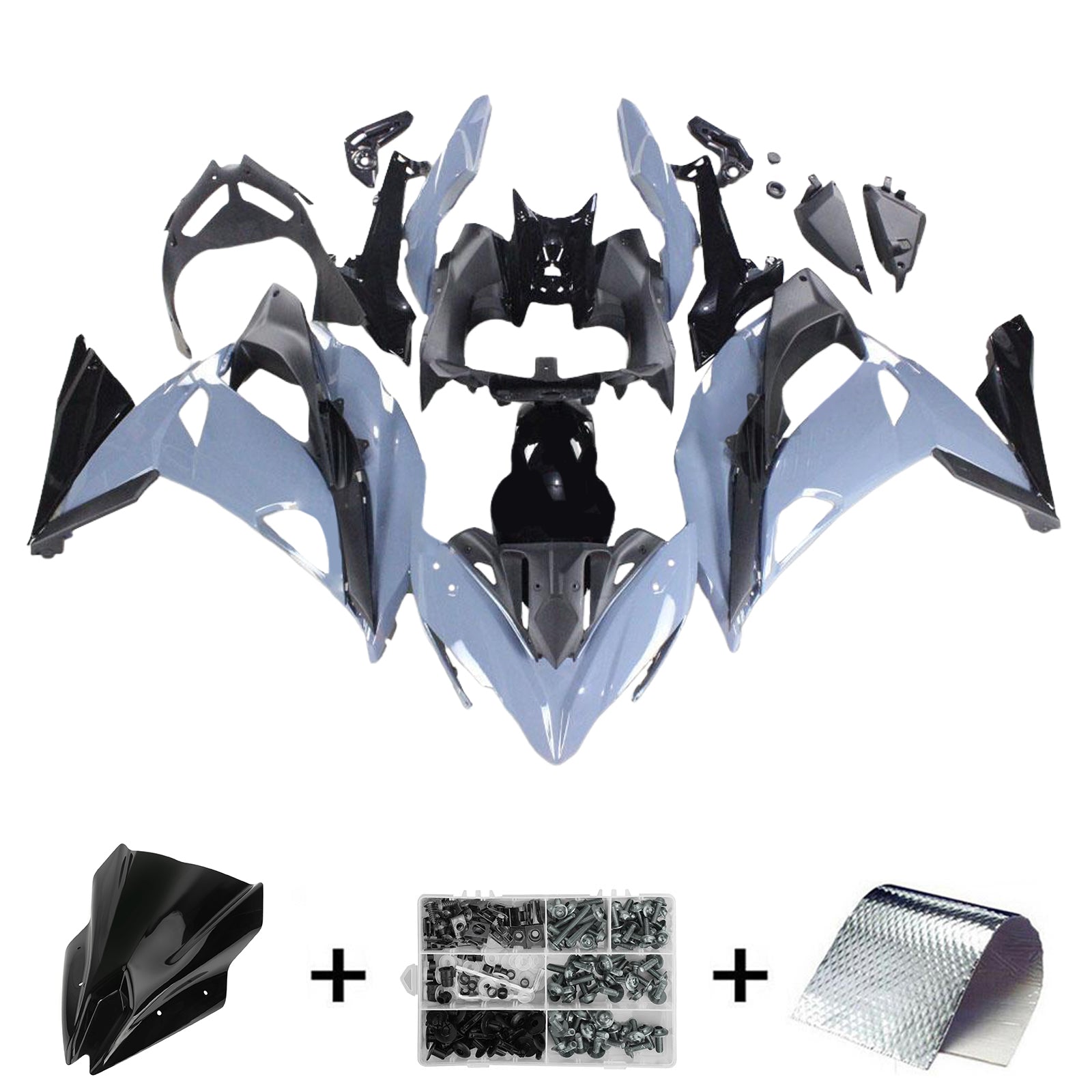 Kawasaki ER6F/Ninja650R 2017-2019 Fairing Kit Bodywork Plastic ABS