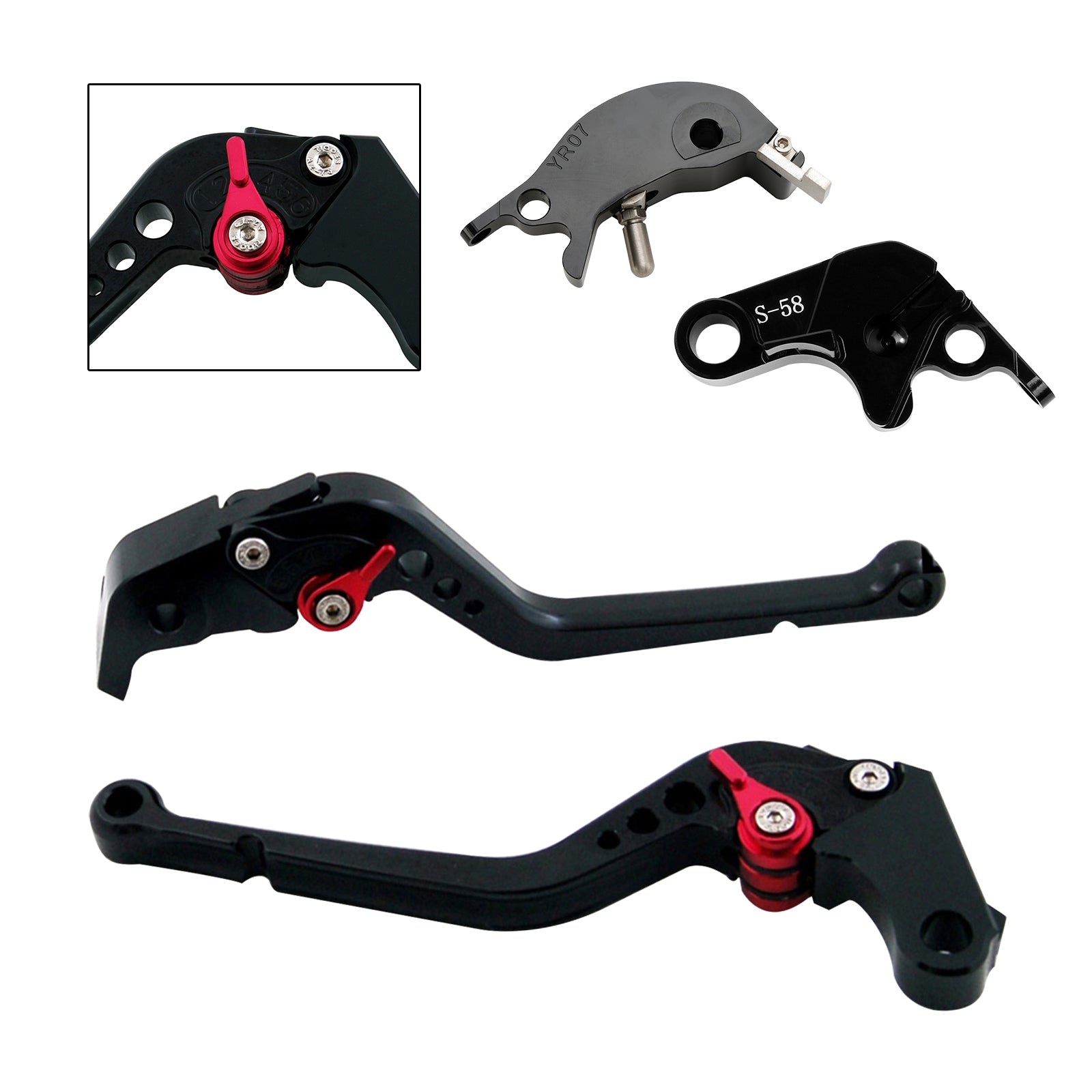 Long Clutch Brake Lever fit for YAMAHA YZF R7 MT-10/SP FZ-10/SP 2022-23