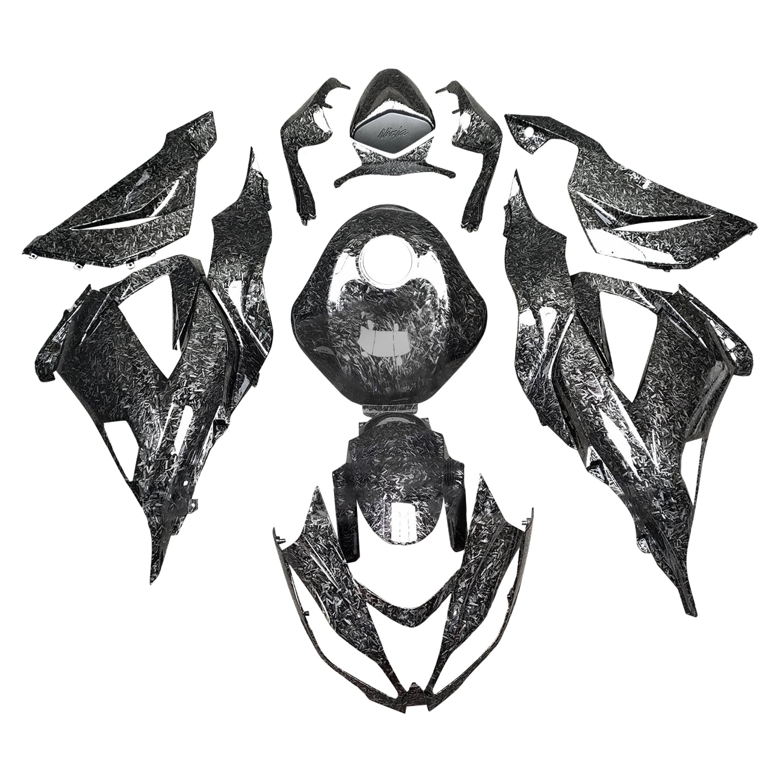 Injection Fairing Kit Bodywork Plastic ABS fit For Kawasaki ZX6R 636 2013-2018