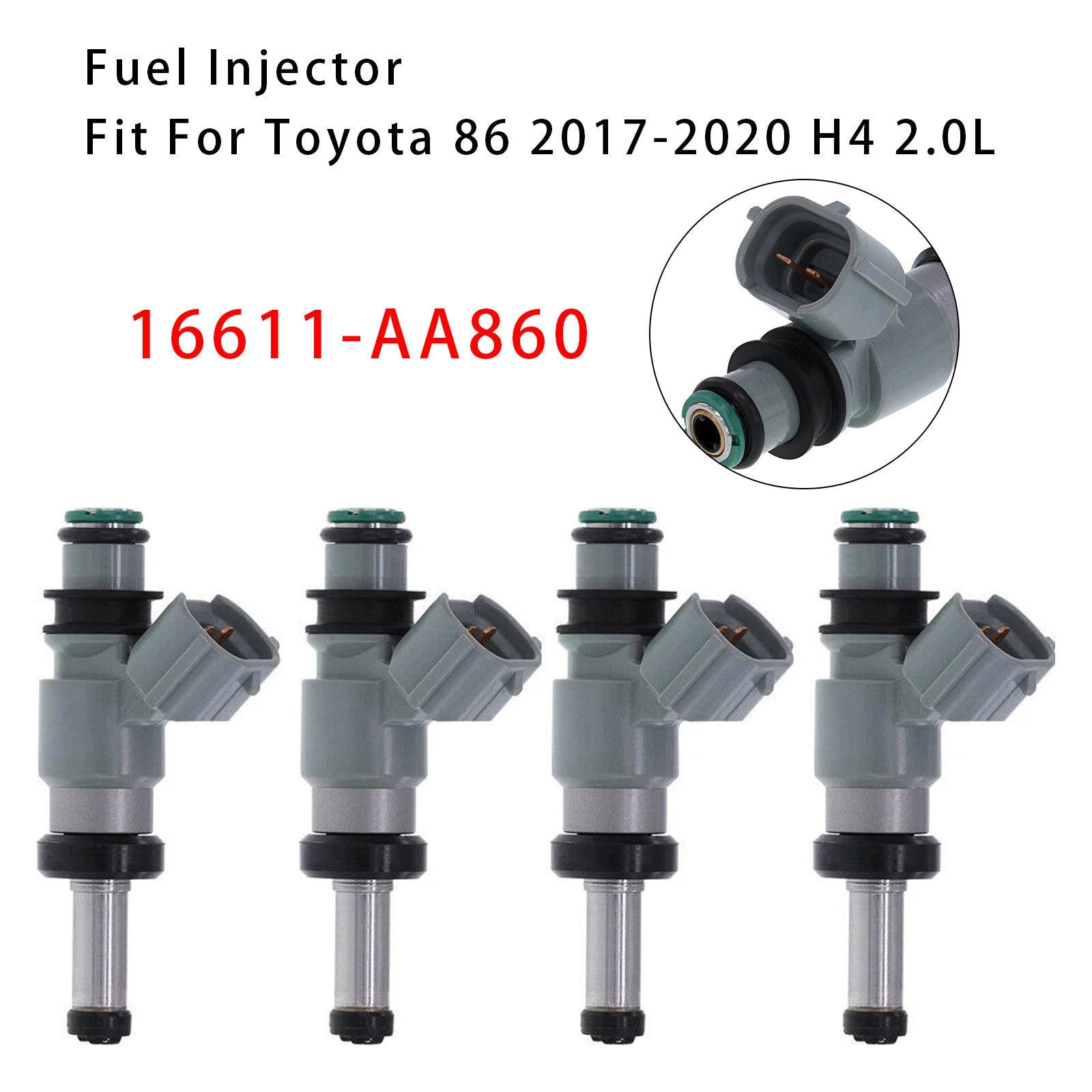 4Pcs Fuel Injector For Subaru BRZ Scion FR-S Toyota 86 2.0L 13-20 16611-AA860