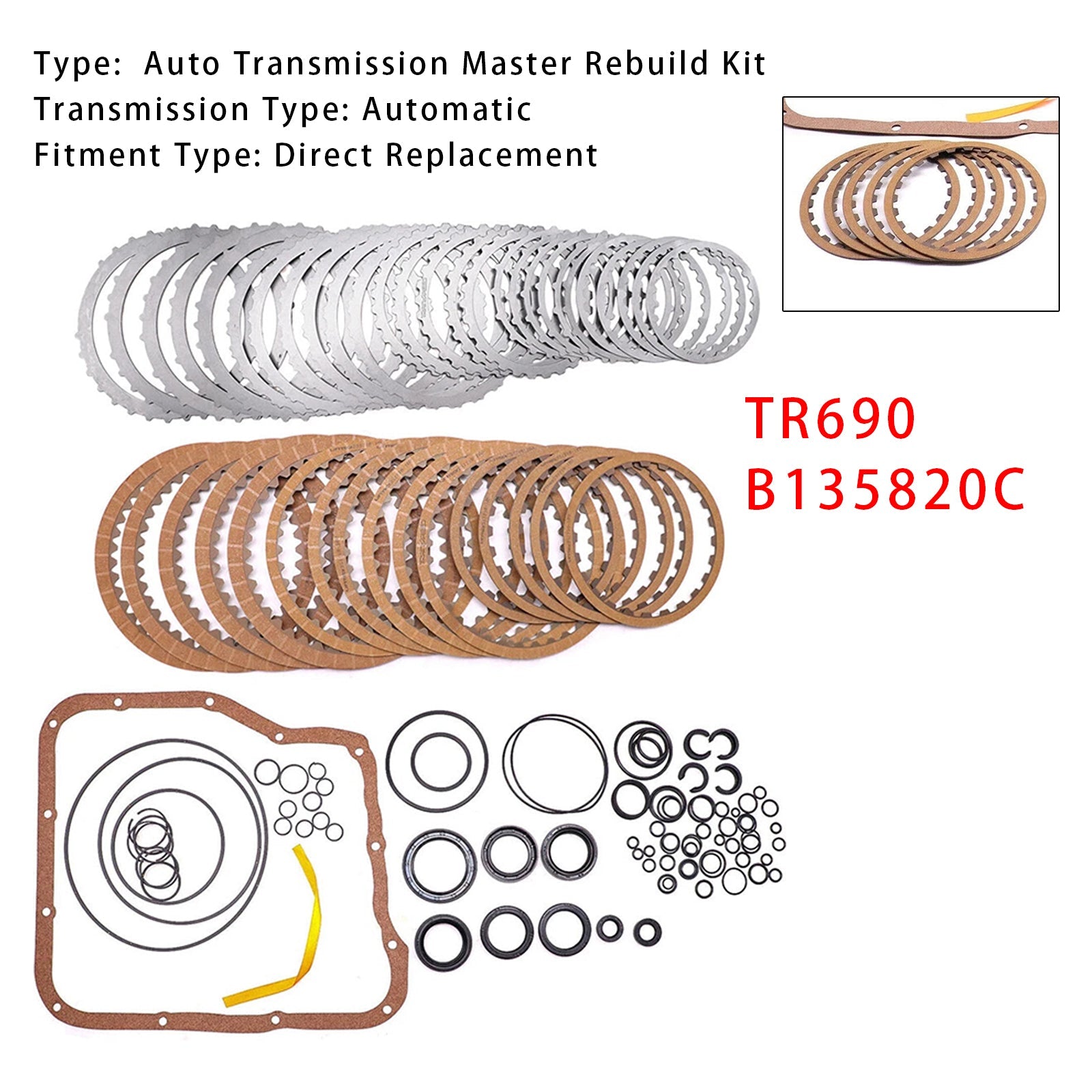 TR690 Auto Transmission Master Rebuild Kit Overhaul For Subaru Outback CVT