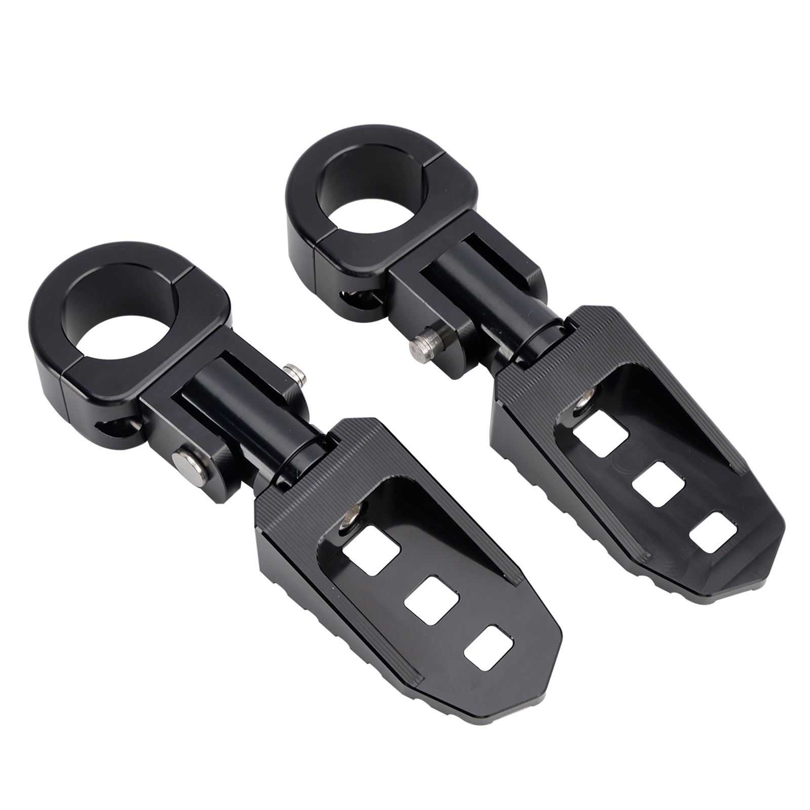 Universal Front Footrests Foot Pegs fit for motorcycle with 1.25" bars