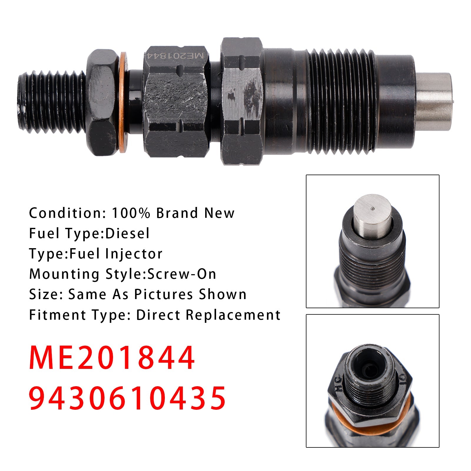 1Pcs Fuel Injector For Mitsubishi Delica Pajero 4M40 4M40T 2.8L ME2018