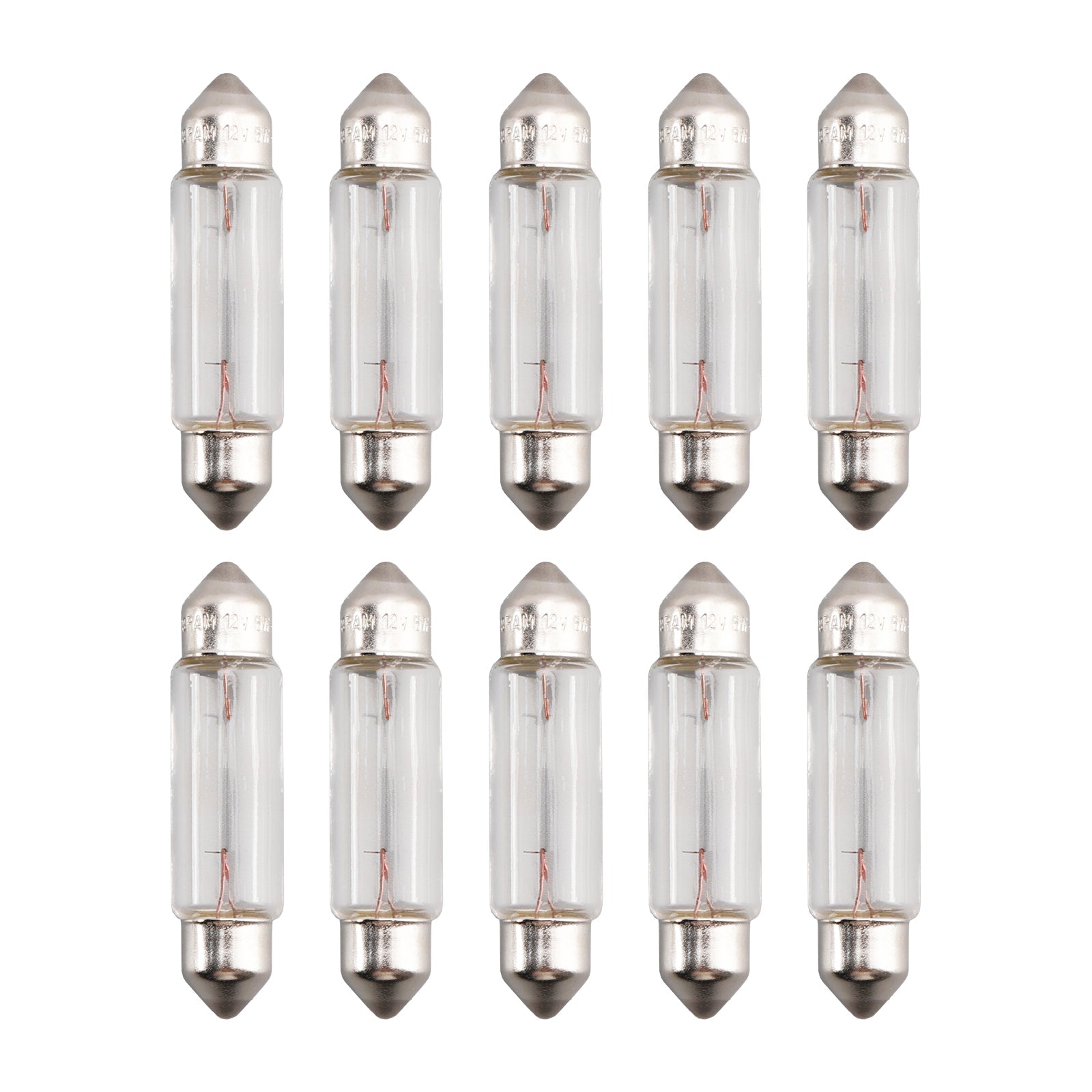 10PCS Car Light Tubular Lamp bulb C5W SV8.5 43MM 6413 12V 5W For OSRAM