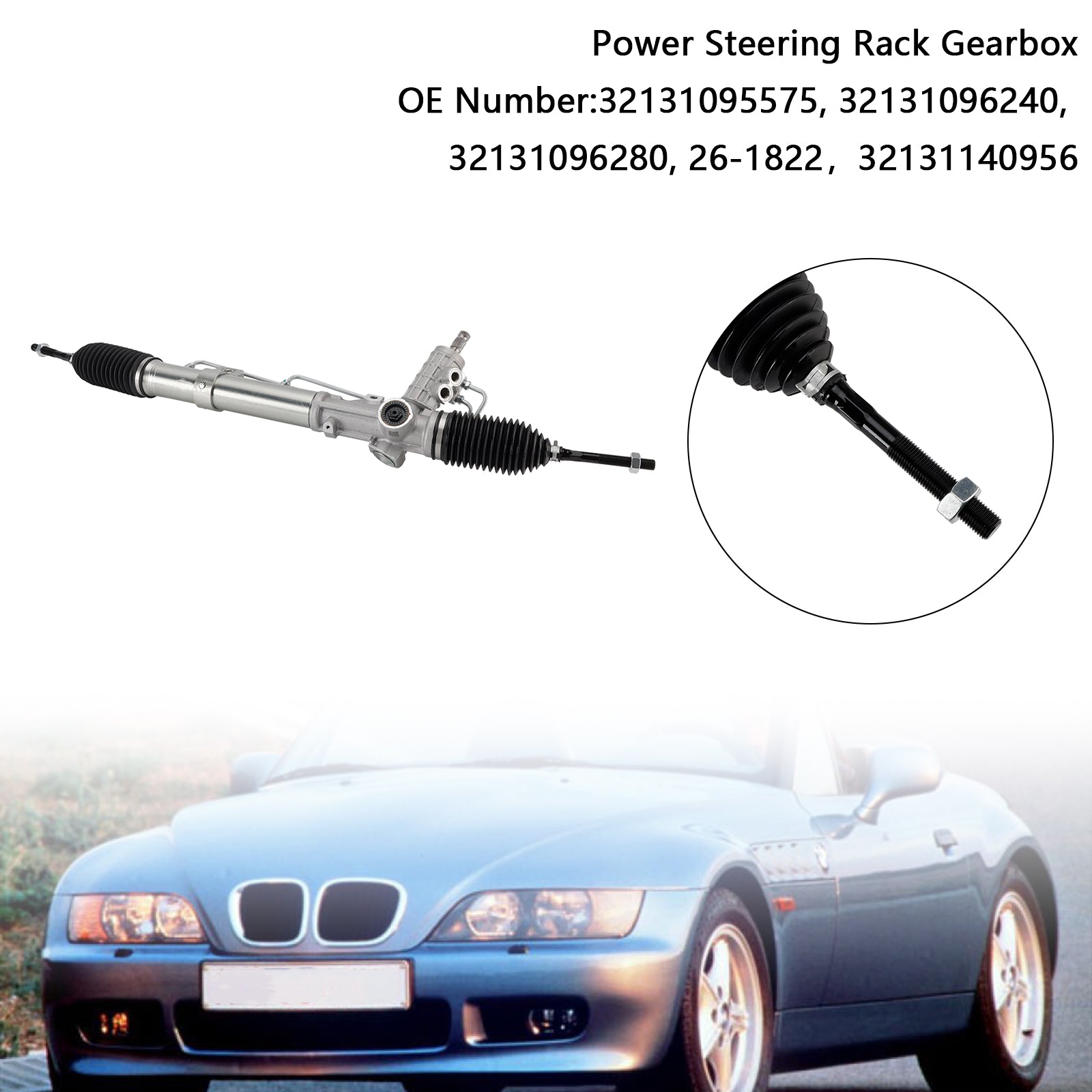 1995/10-1998/10 BMW Z3 E36 1.8i 1.8L Power Steering Rack Gearbox 32131140956 32131094927