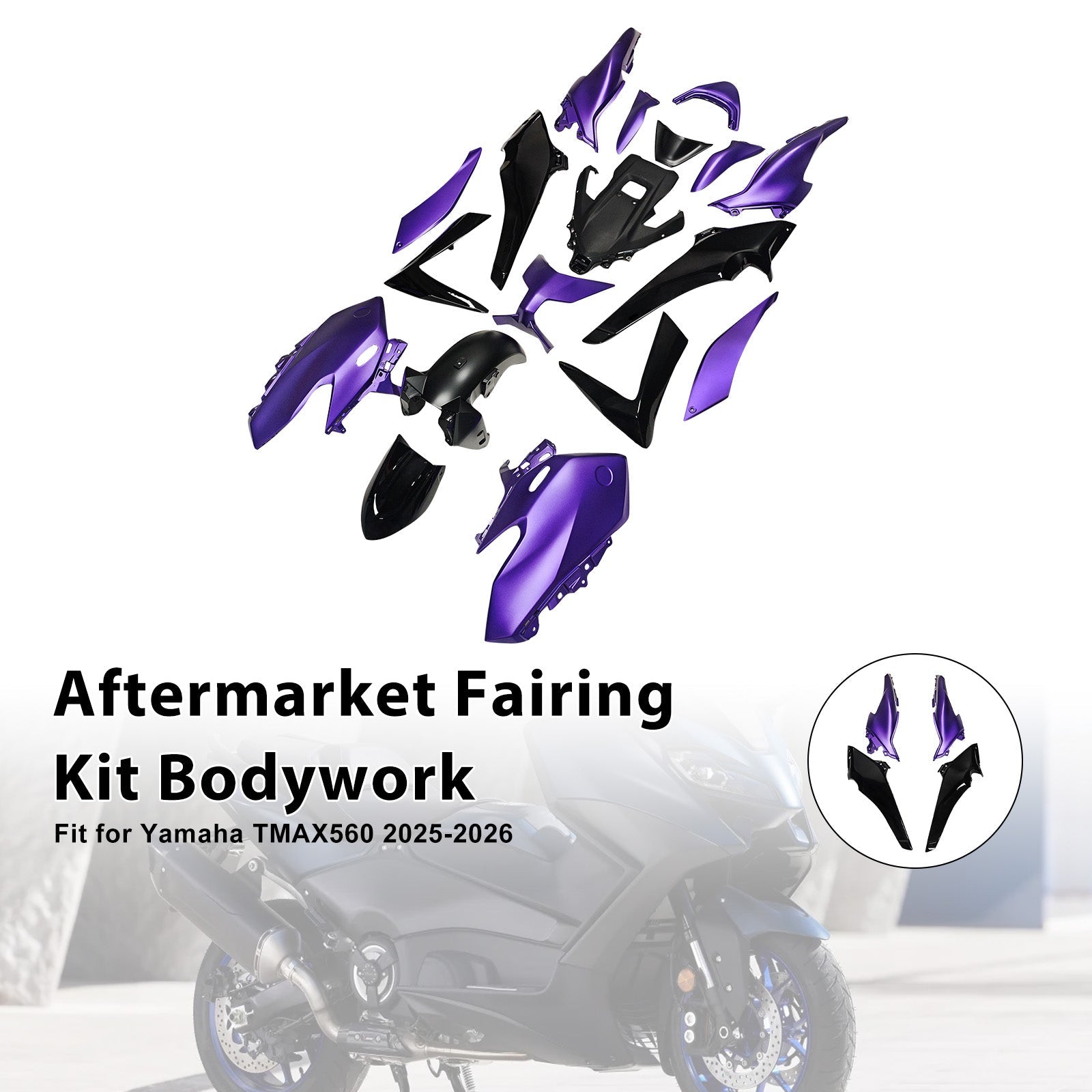 2025-2026 for Yamaha TMAX560 Injection Bodywork Fairing Kit