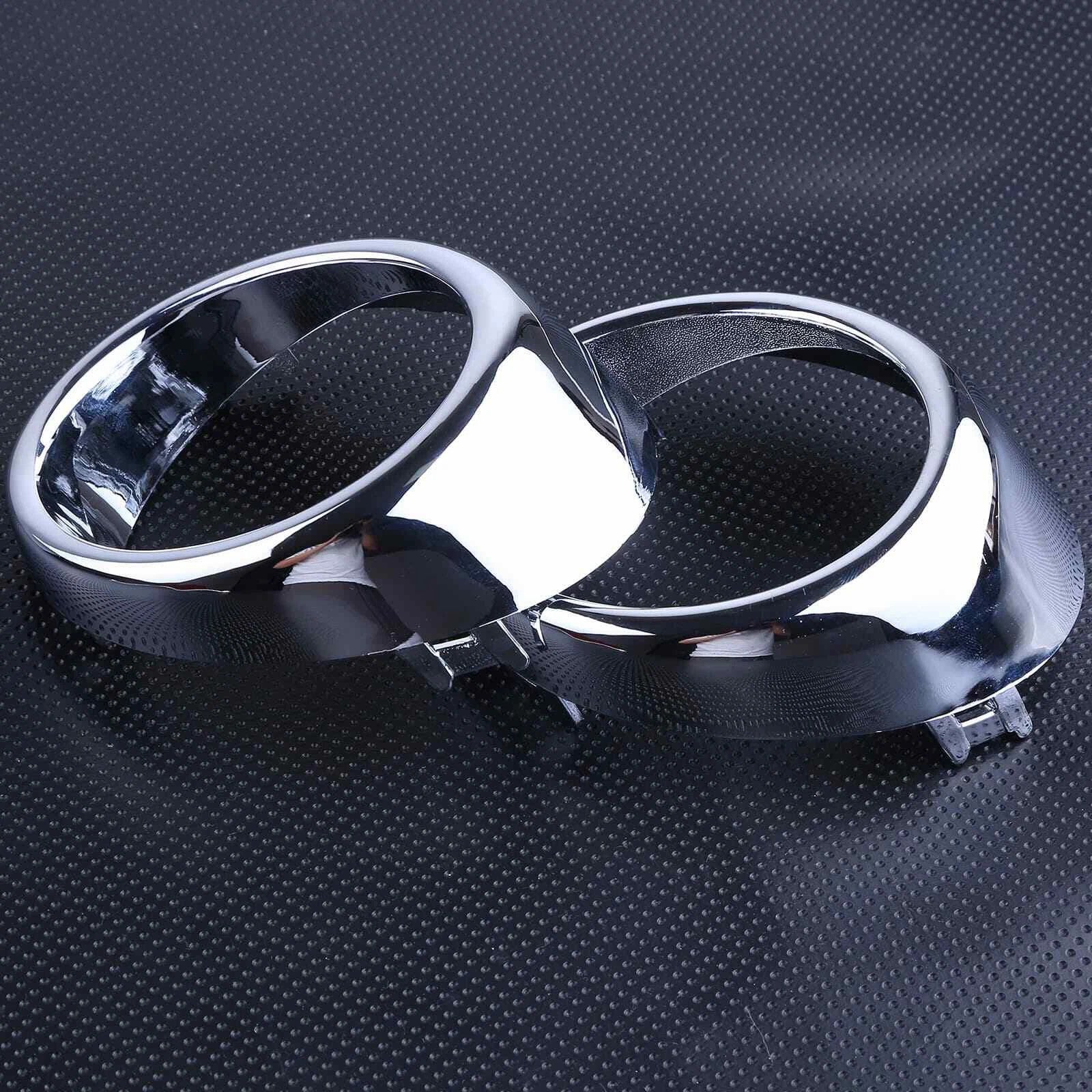 2Pcs Front Bumper Fog Light Bezel Trim LH & RH For Infiniti G25 G37 M56 M37