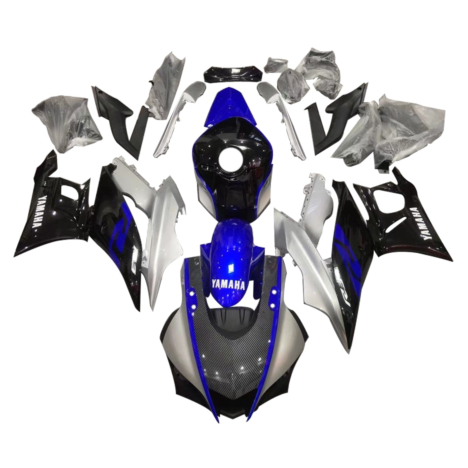 Amotopart Yamaha YZF-R3 R25 2022-2024 Fairing Kit Bodywork Plastic ABS