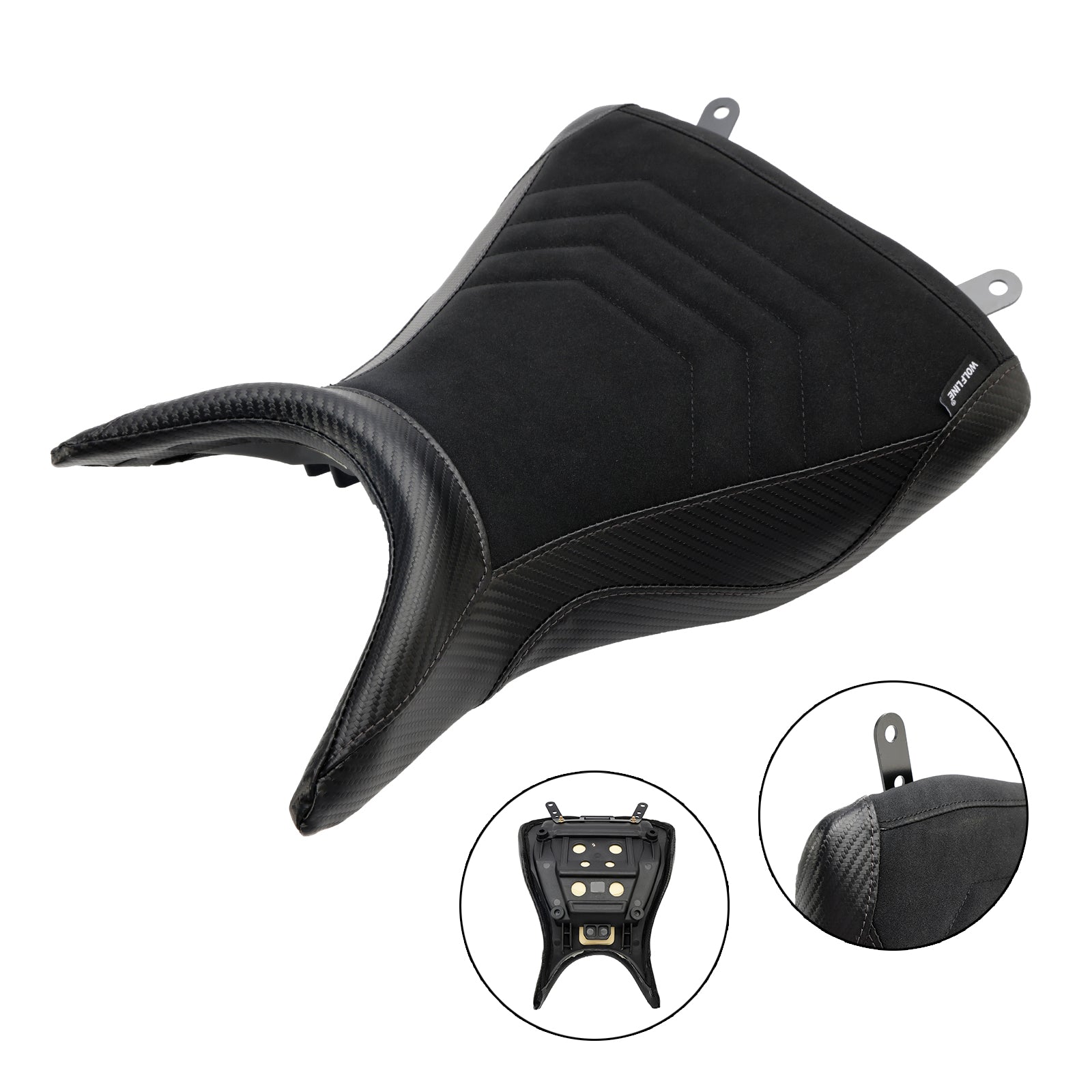 2015-2023 Yamaha Mt-03 Yzf-R3 Front Driver Raider Seat Pillion Saddle Black