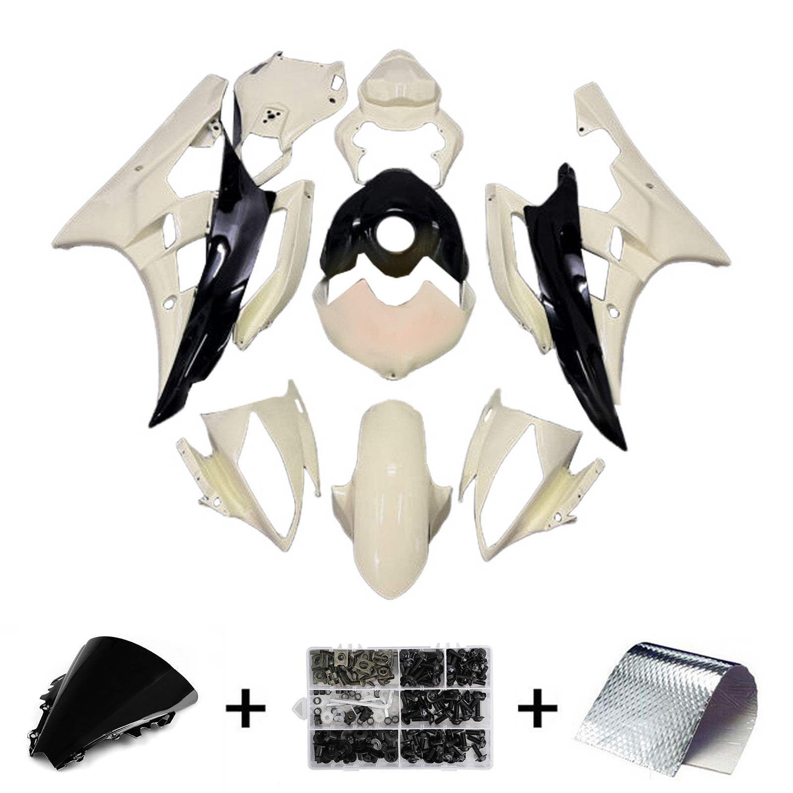 Injection Fairing Kit Bodywork Plastic ABS For Yamaha YZFR6 YZF-R6 2006-2007