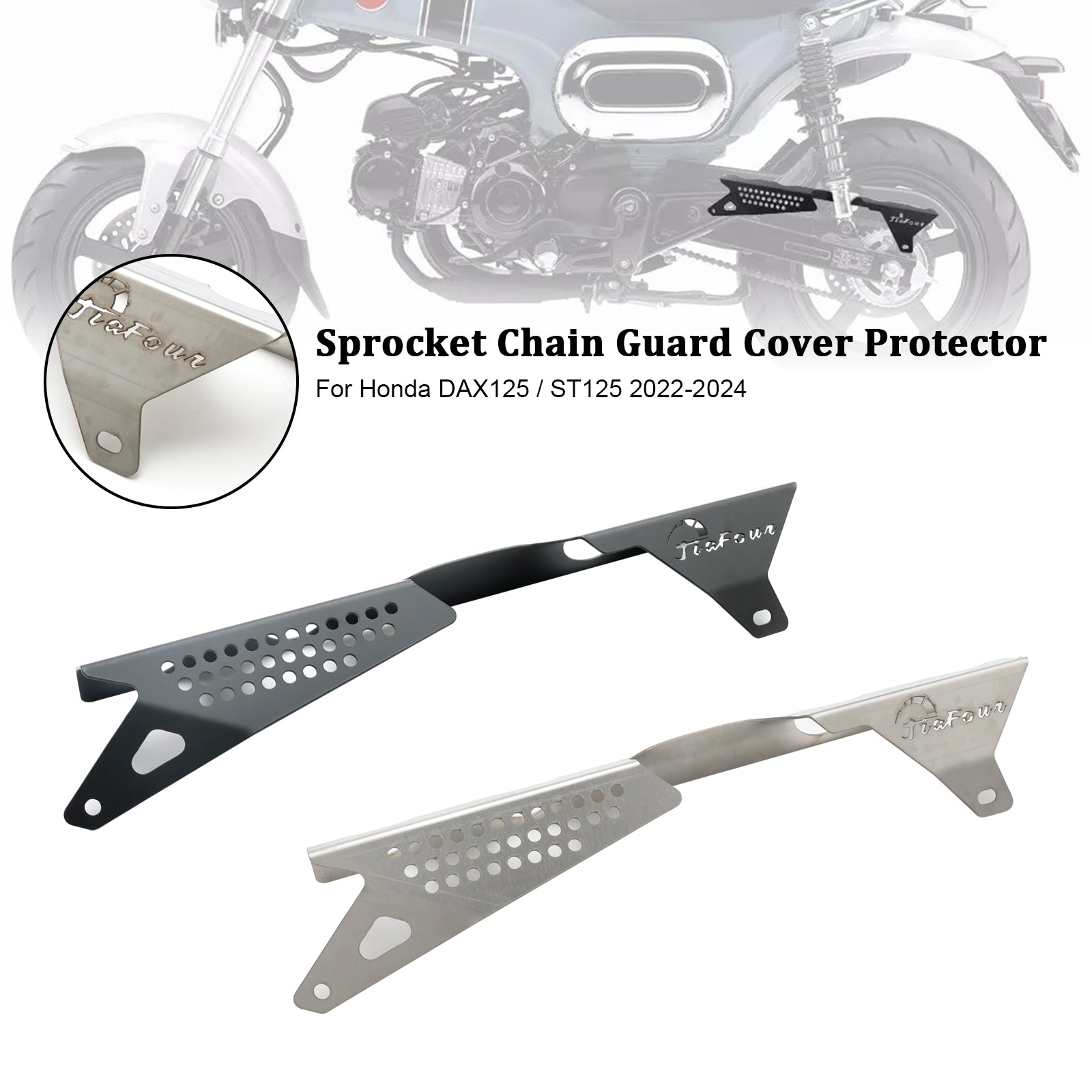 Sprocket Chain Guard Cover Protector For Honda DAX 125 ST125 2022-2024