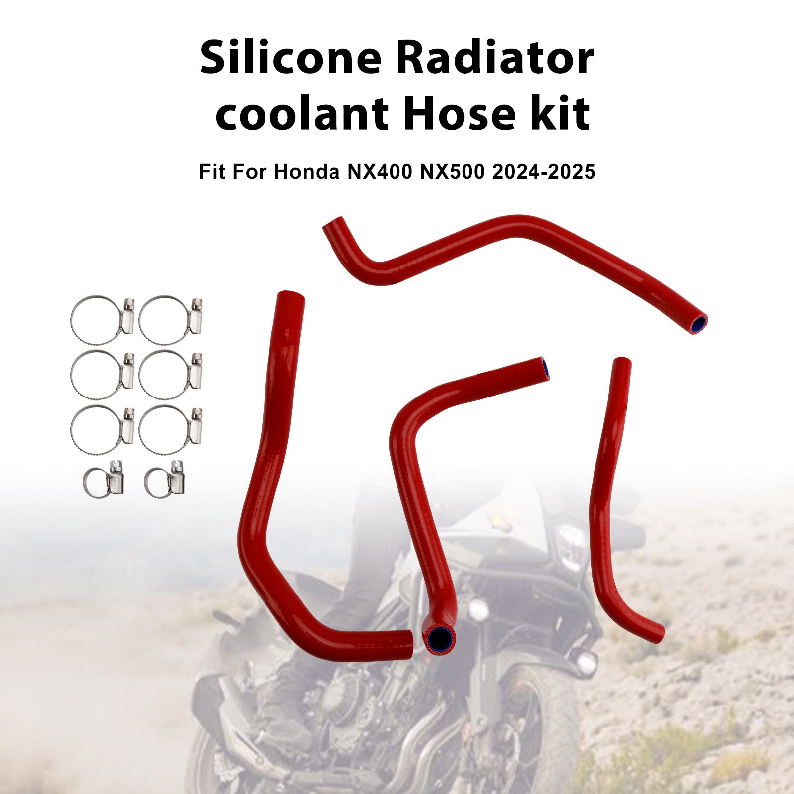 Silicone Radiator coolant Hose For Honda NX400 NX500 CB500 CB500F/X/R