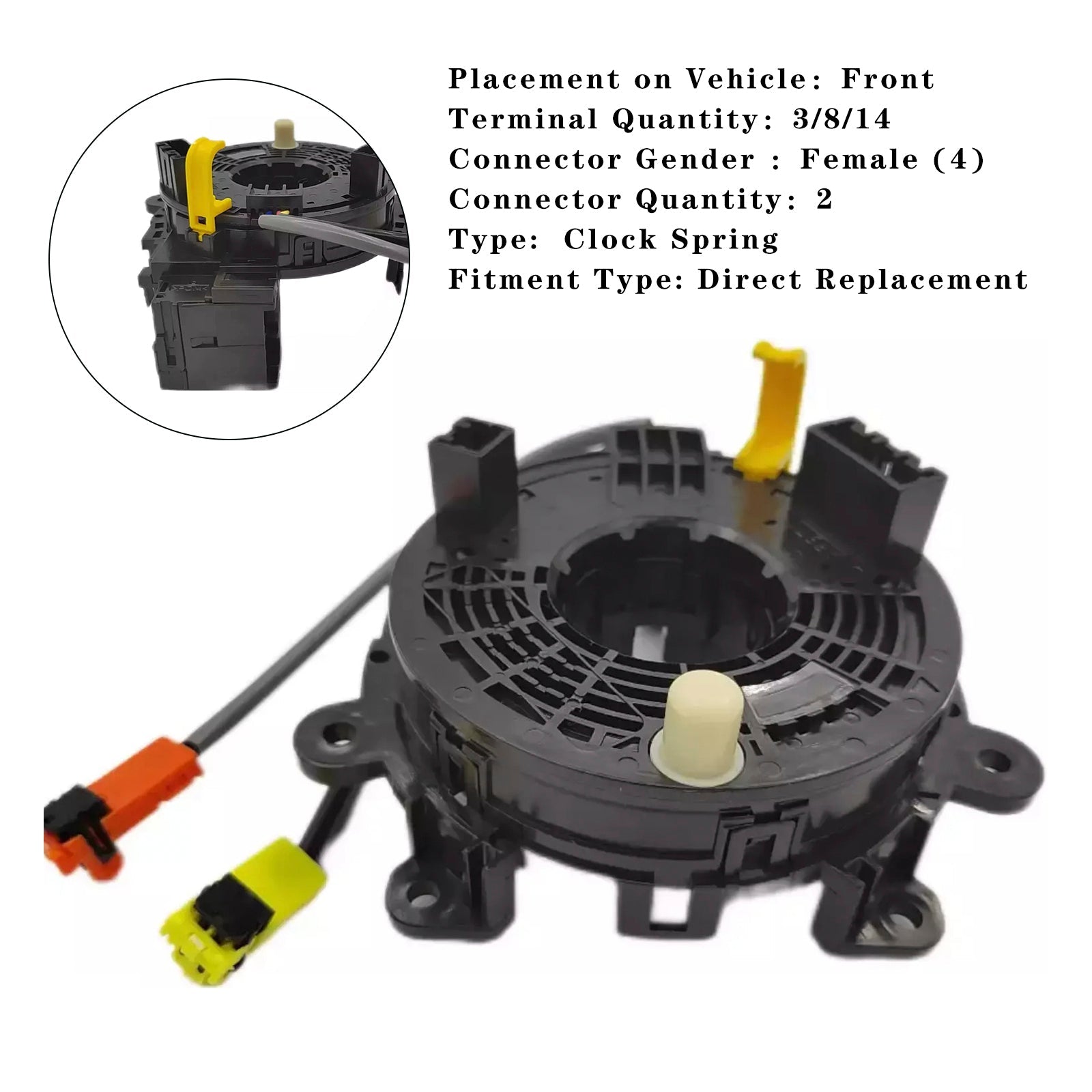 2014-2019 SENTRA VERSA 및 VERSA NOTE 클록 스프링 25554-3SG0A 크루즈 및 기능 25554-3SG0A 포함