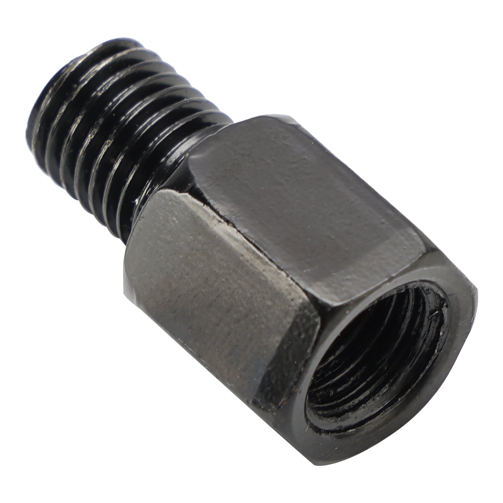 MOTORCYCLE MIRROR ADAPTORS 10MM LEFT HAND FEMALE TO 10MM RIGHT HAND MALE THREAD