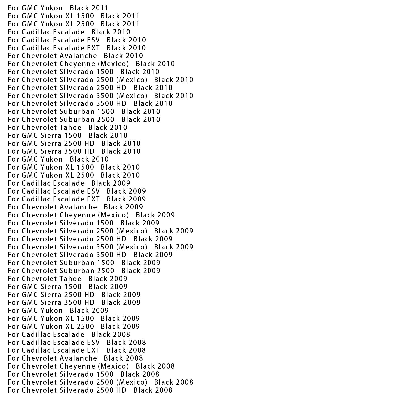 2013 GMC Yukon XL 2500 Black 926-336 Upper Dashboard Panel 20844035