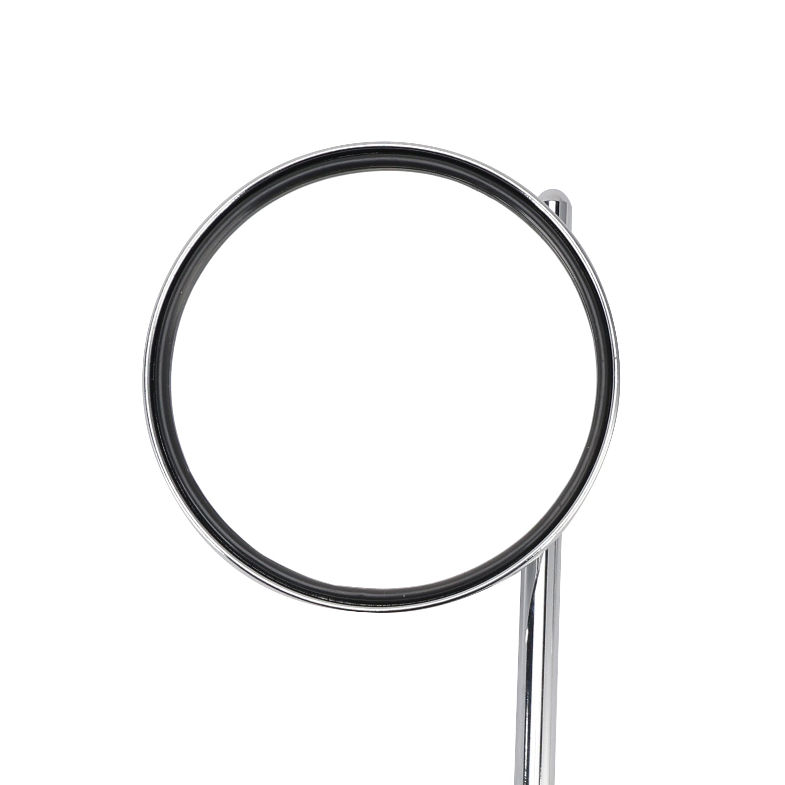 Pair Universal Motorcycle 4" Chrome Clamp-On Mirrors - Round for 7/8" in Bars