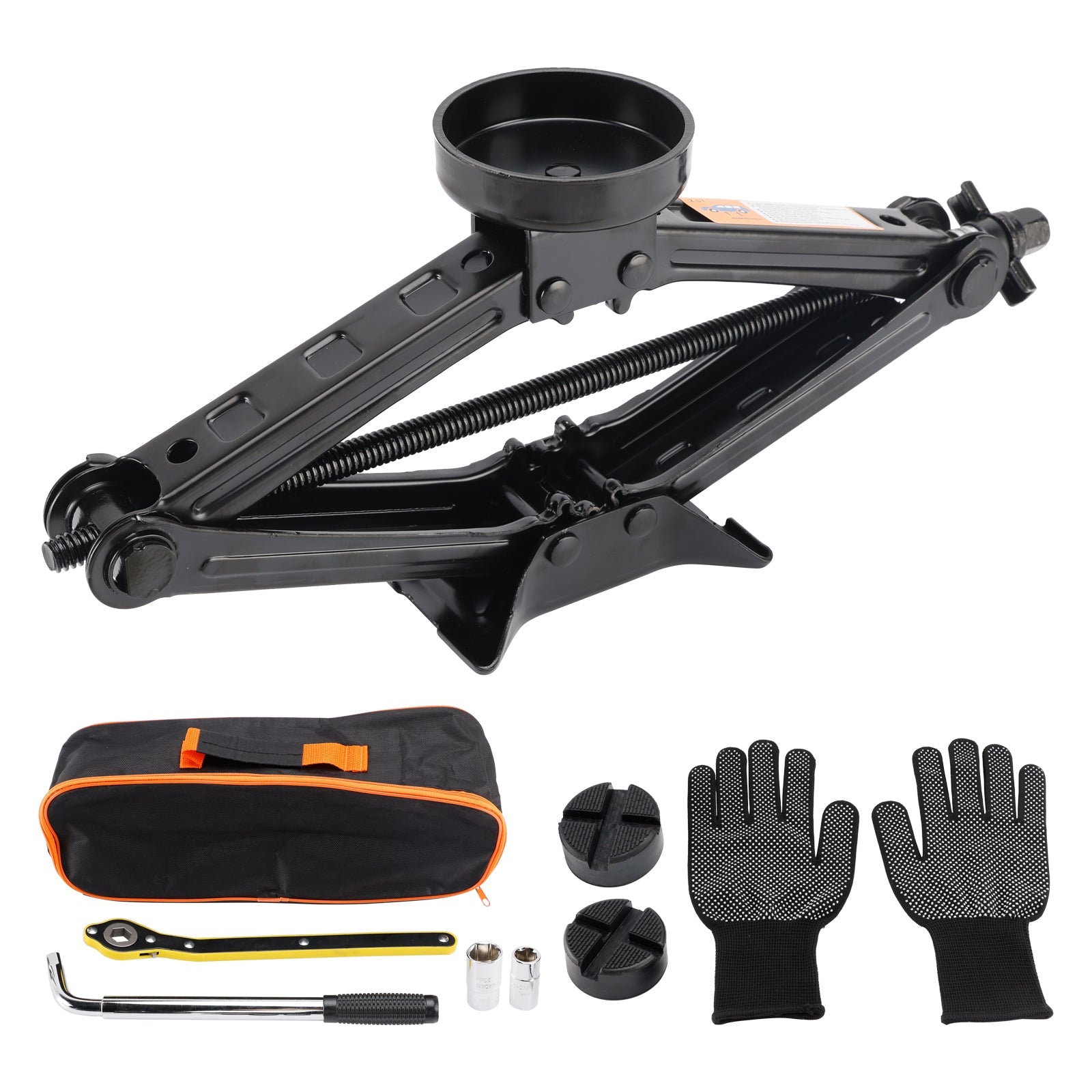 Car Jack 2.5 T/2500 kg Universal Scissor Jack Wheel Brace Wrench For SUV MPV