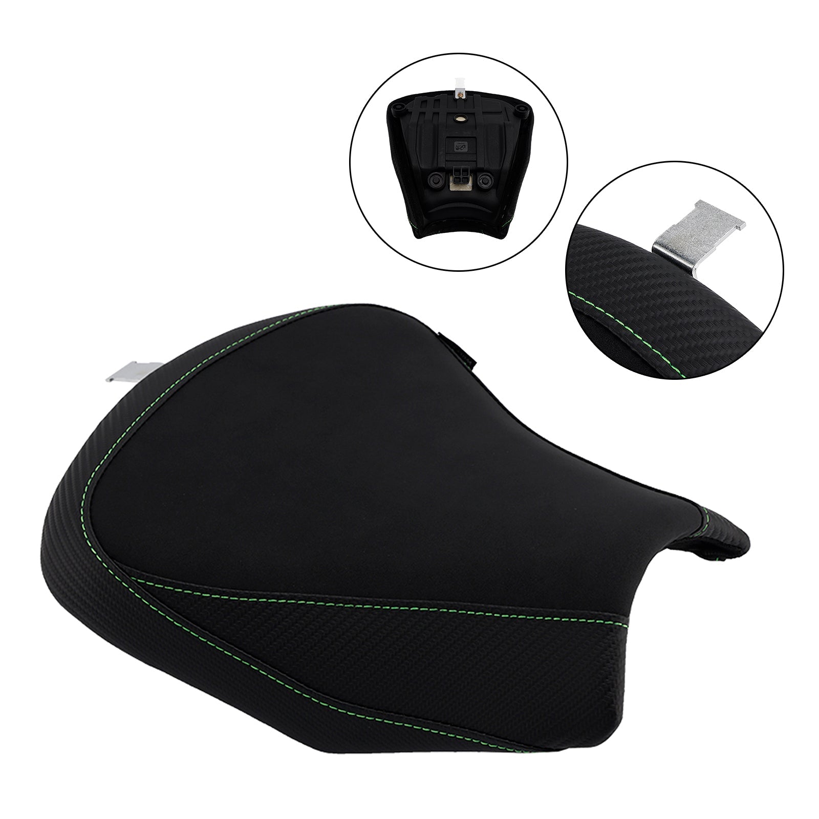 2017-2025 Kawasaki Ninja 650 Z650 Front Driver Raider Seat Pillion Saddle White