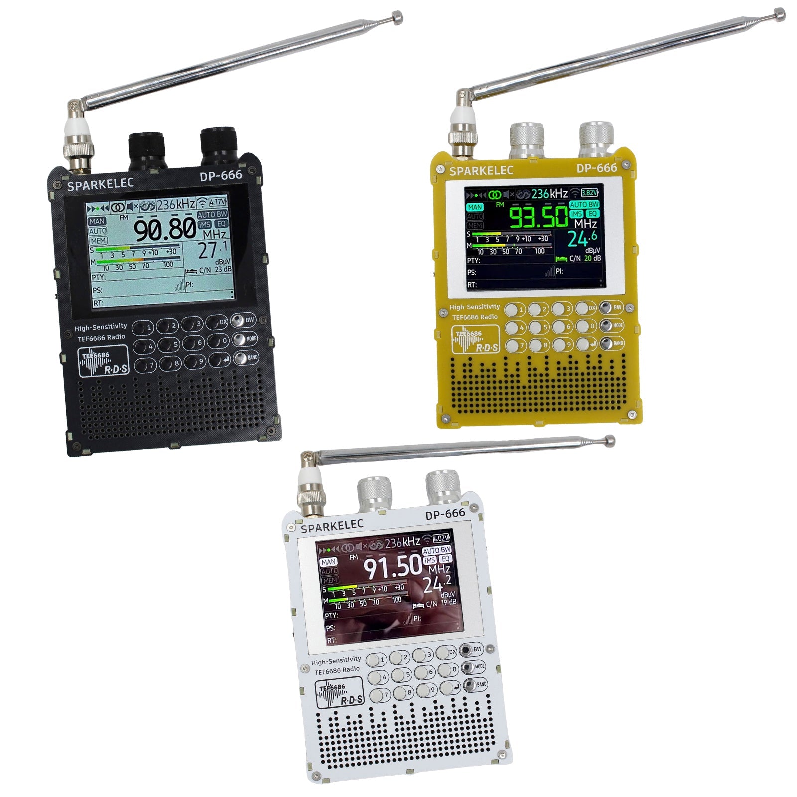 TEF6686 DSP Radio DP666 High Sensitivity Full Band LW MW SW 0IRT Shortwave Radio