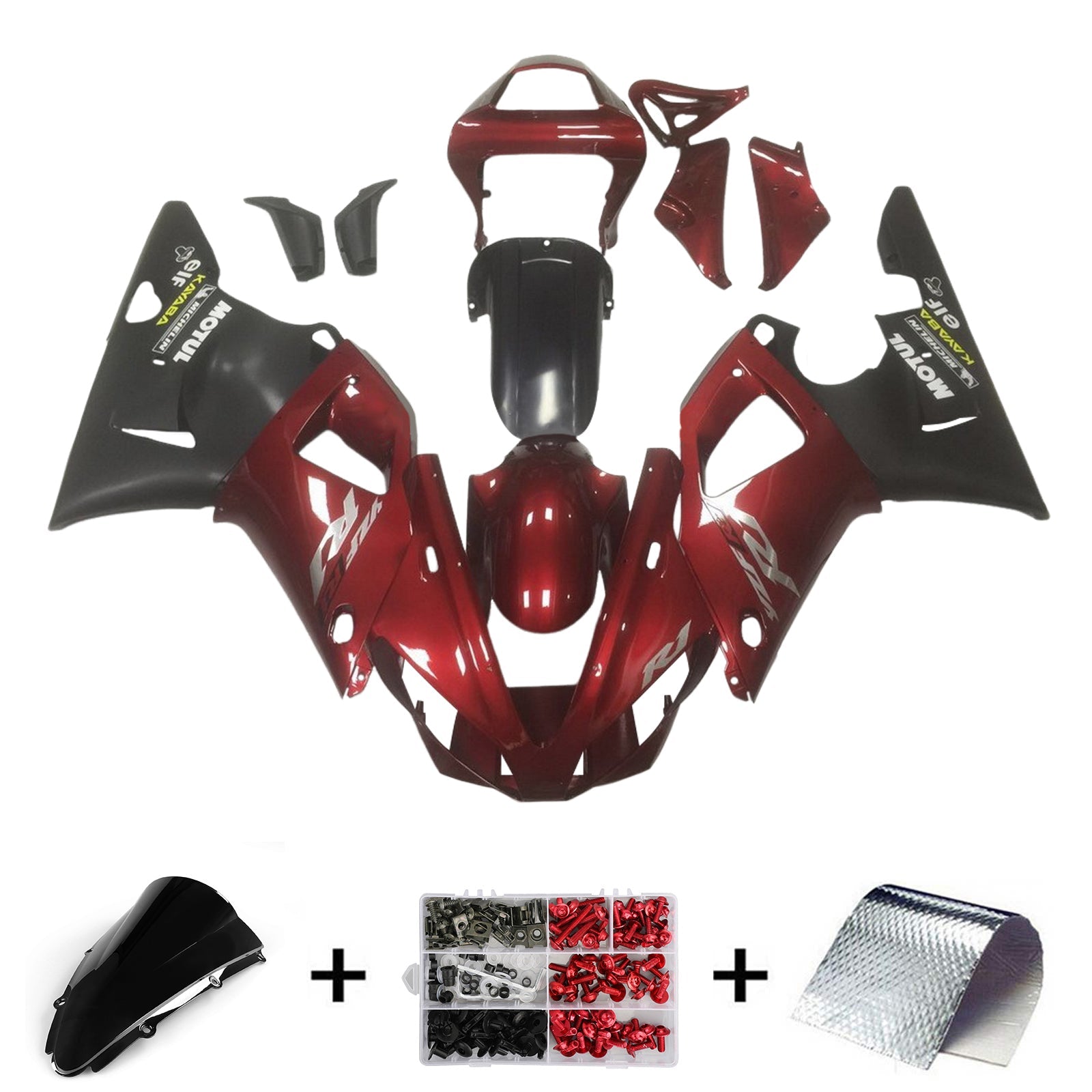 Yamaha YZF 1000 R1 2000-2001 Fairing Kit Bodywork Plastic ABS