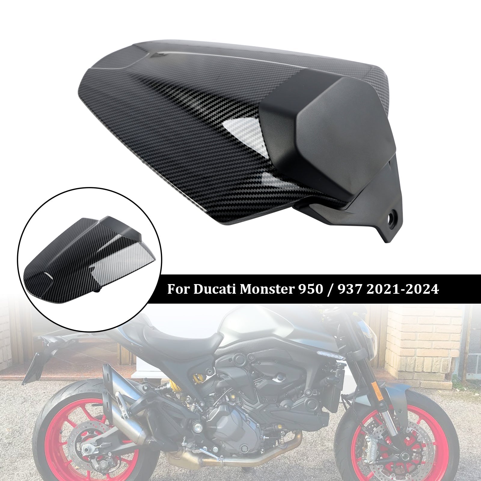 Tail Rear Seat Cover Fairing Cowl For Ducati Monster 950 937 2021-2024