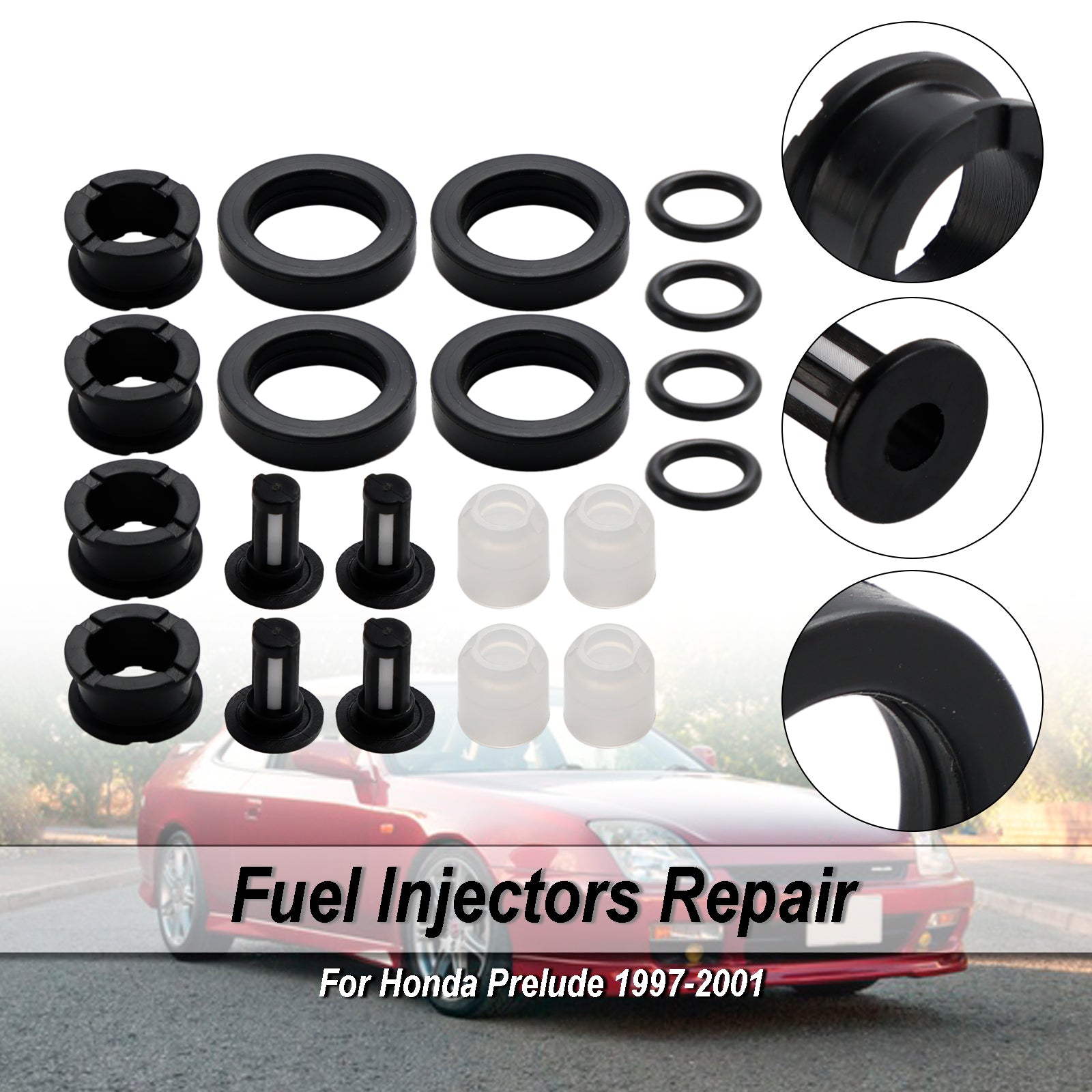 Fuel Injector Repair Service Kit H22A4 Fit Honda Prelude 2.2 97-01 Fit Vtec