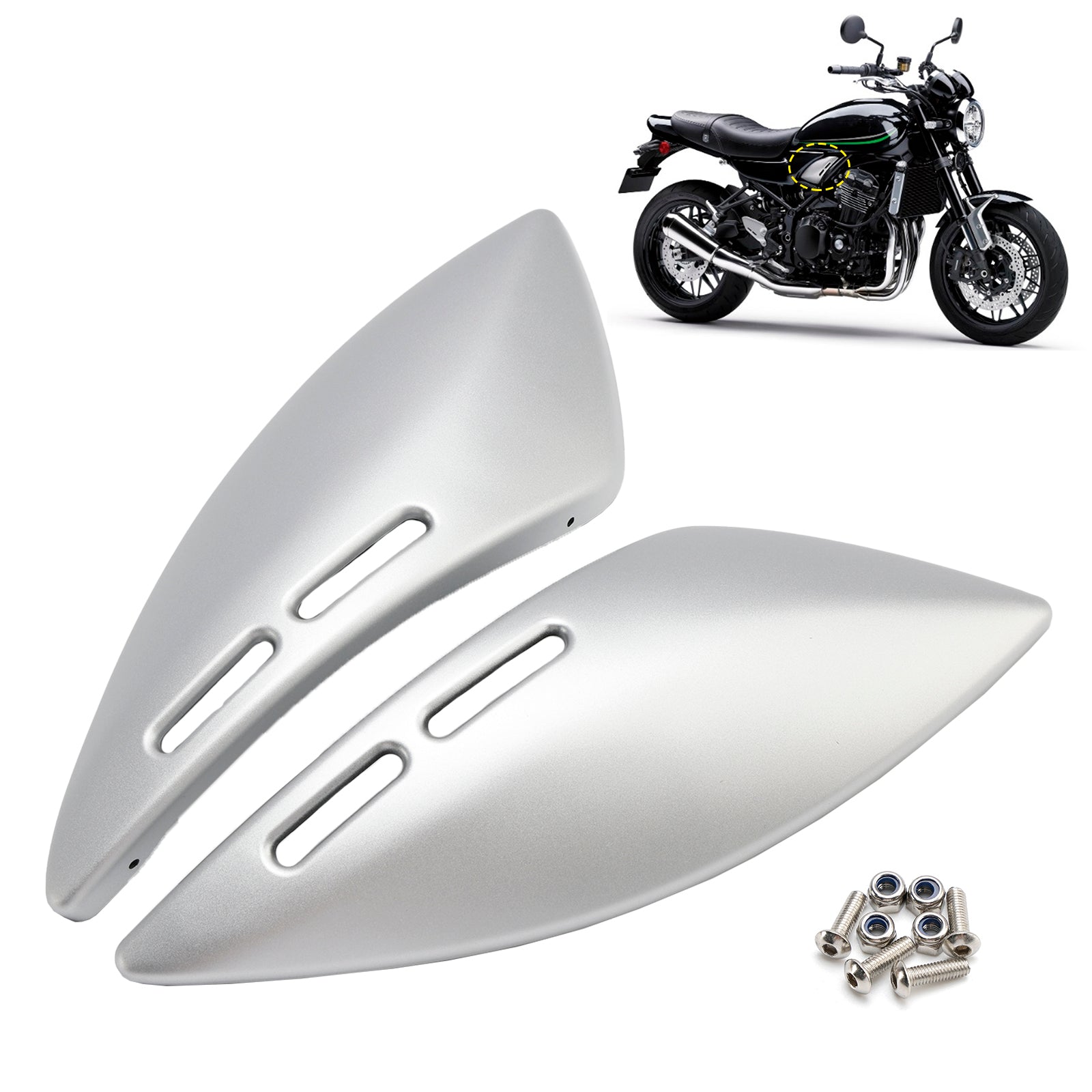 Gas Tank Side Cover Panel Fairing Cowl For Kawasaki Z900RS 2018-2024