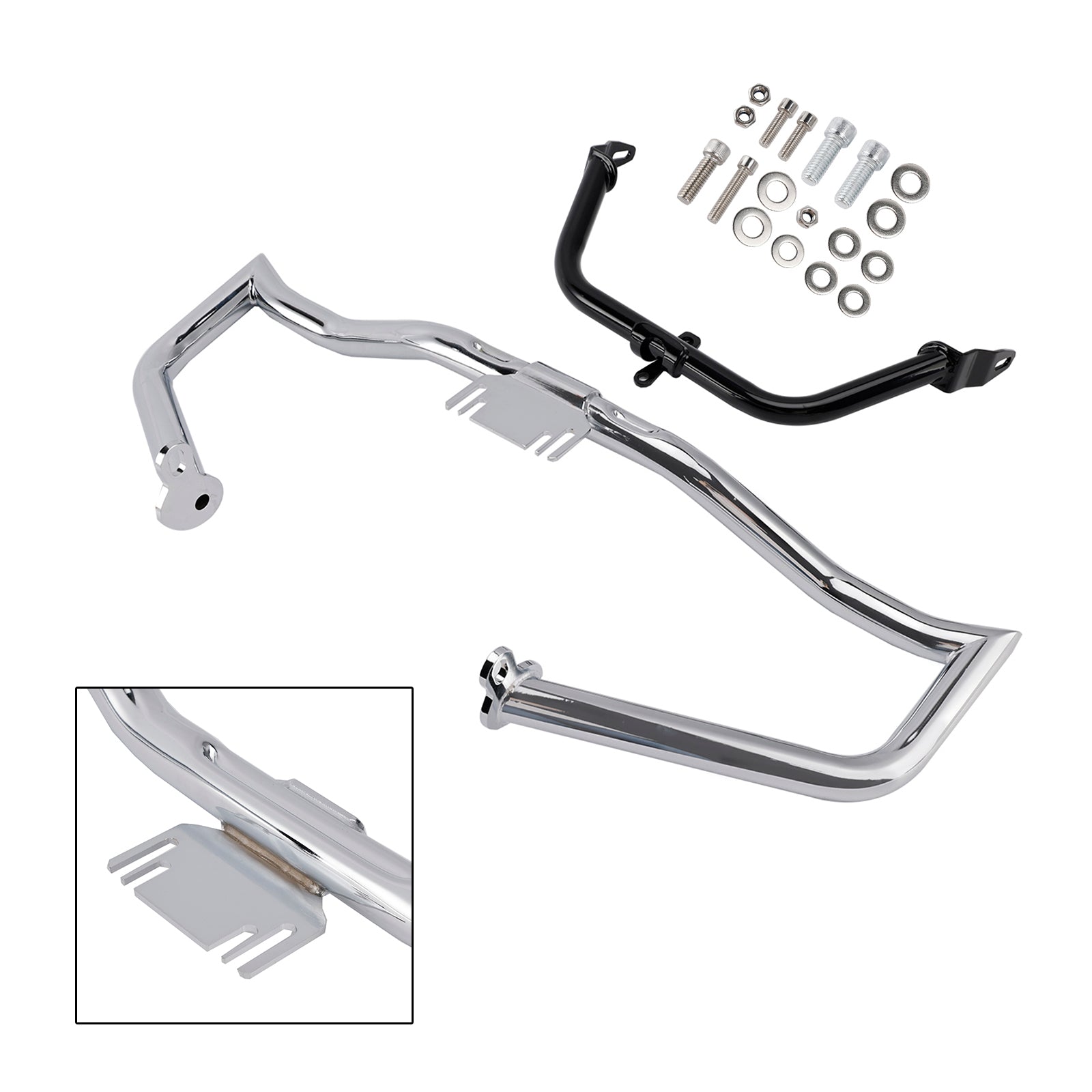 Road Glides Street Glides Road Glides FLHT FLHX Engine & Fairing Bracket Frame Anti-Crash Bumper Kit Chrome