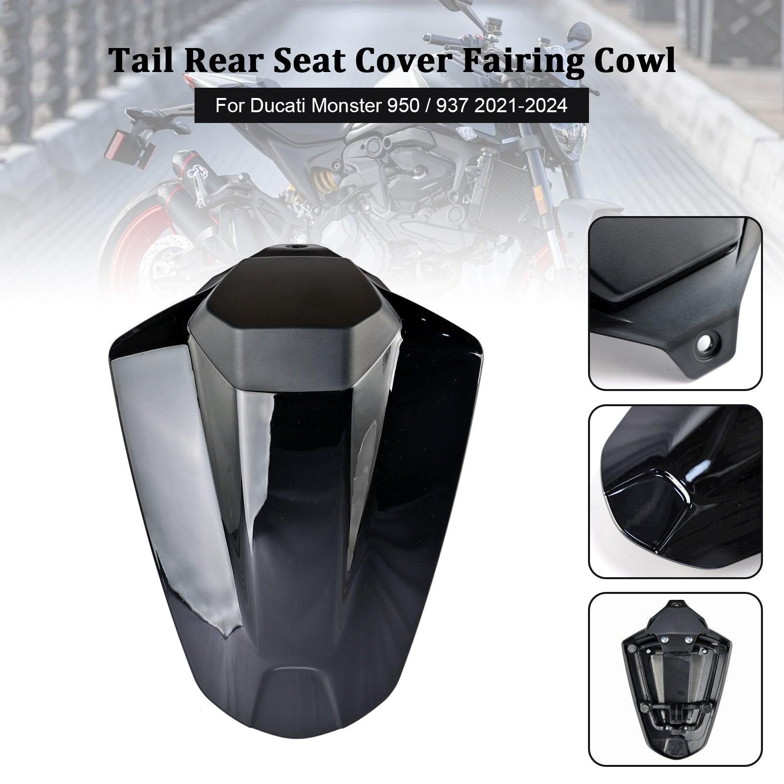 Tail Rear Seat Cover Fairing Cowl For Ducati Monster 950 937 2021-2024